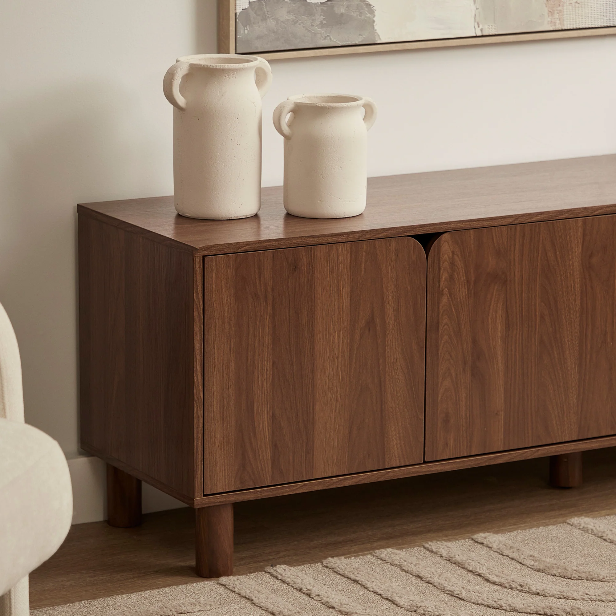 Davis Entertainment Unit Walnut (160cm) - Image 5