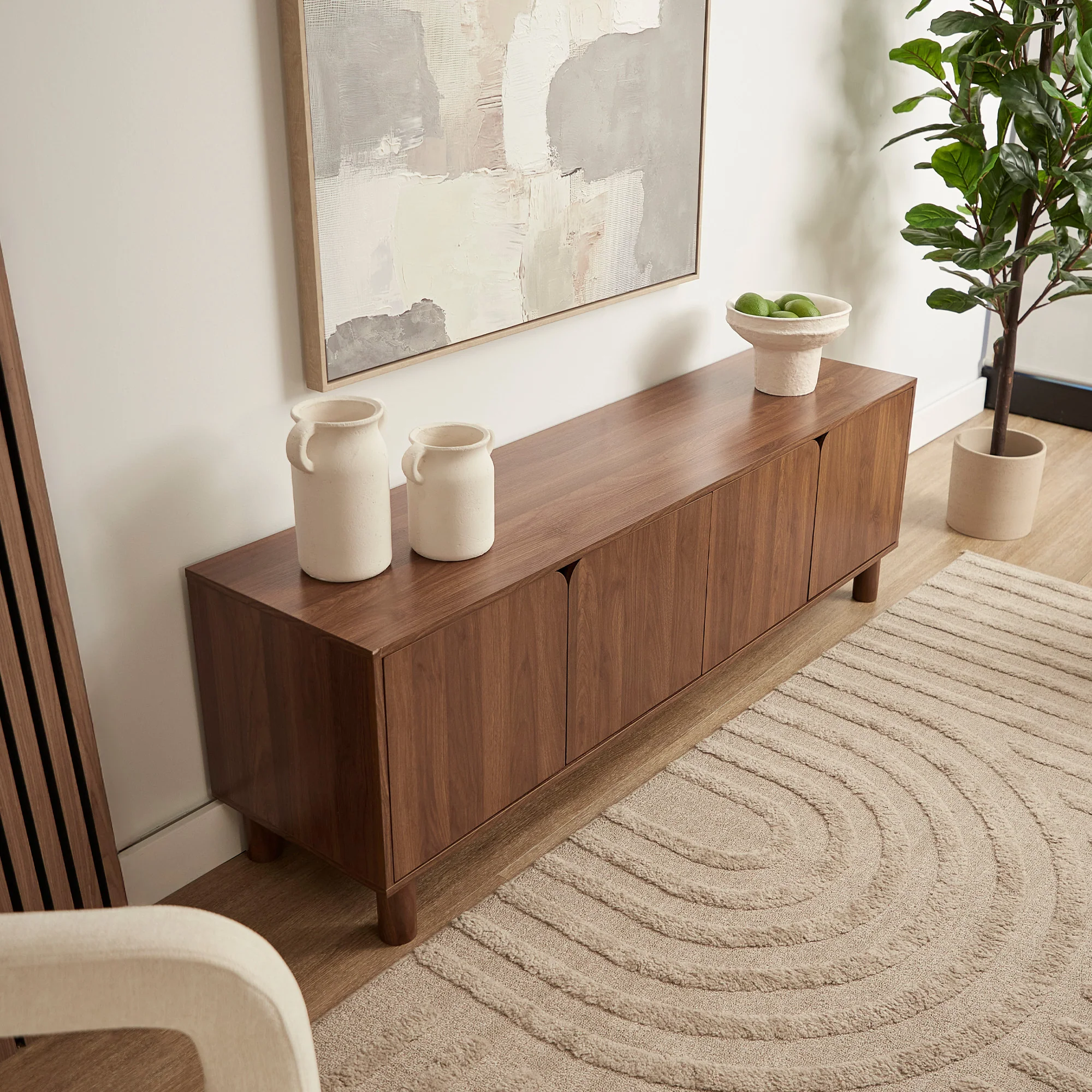 Davis Entertainment Unit Walnut (160cm) - Image 8