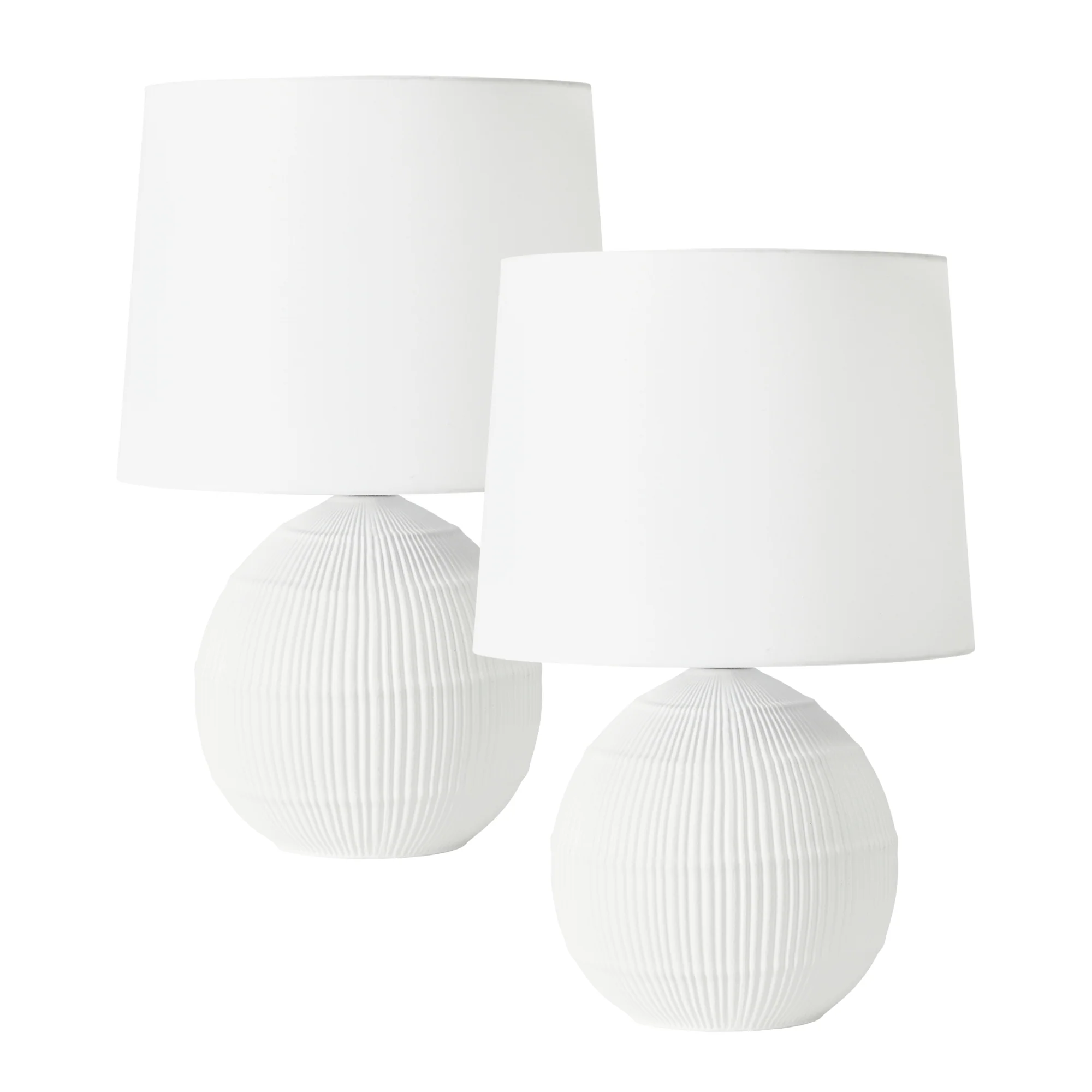 Denver Table Lamp White (Set of 2)