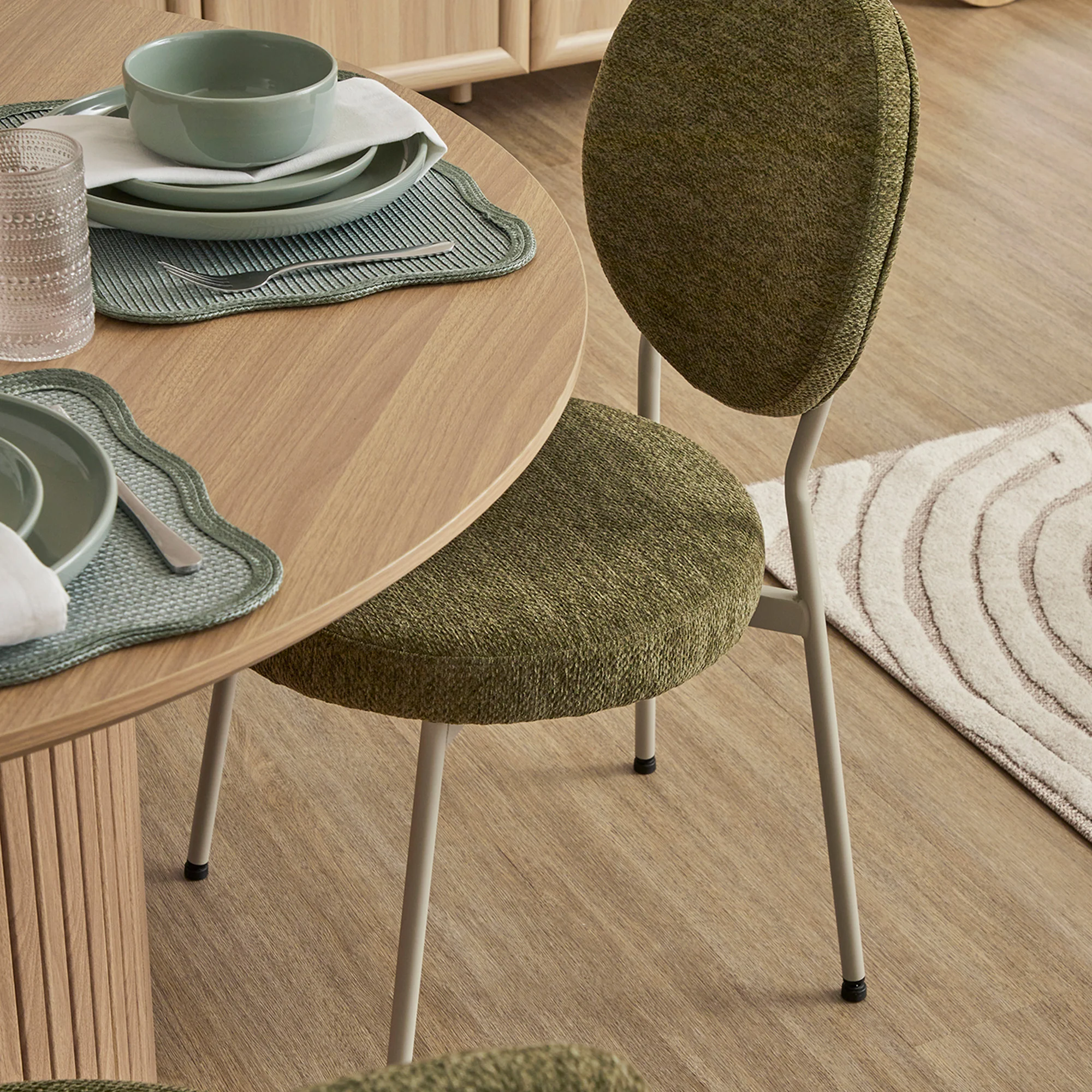 Dora Set of 2 Dining Chairs Green - Image 4