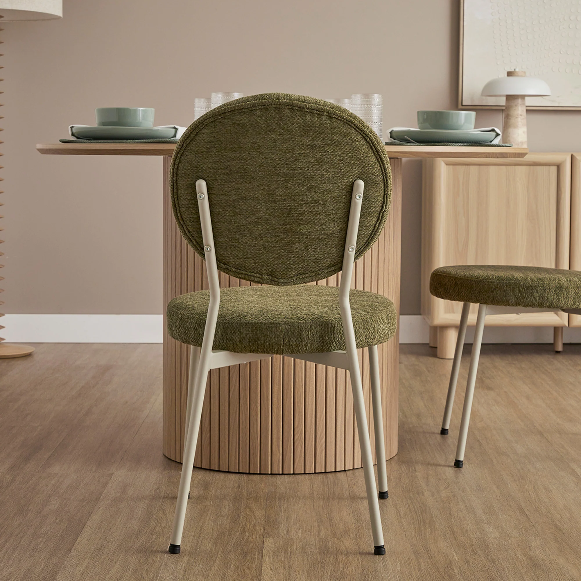 Dora Set of 2 Dining Chairs Green - Image 9