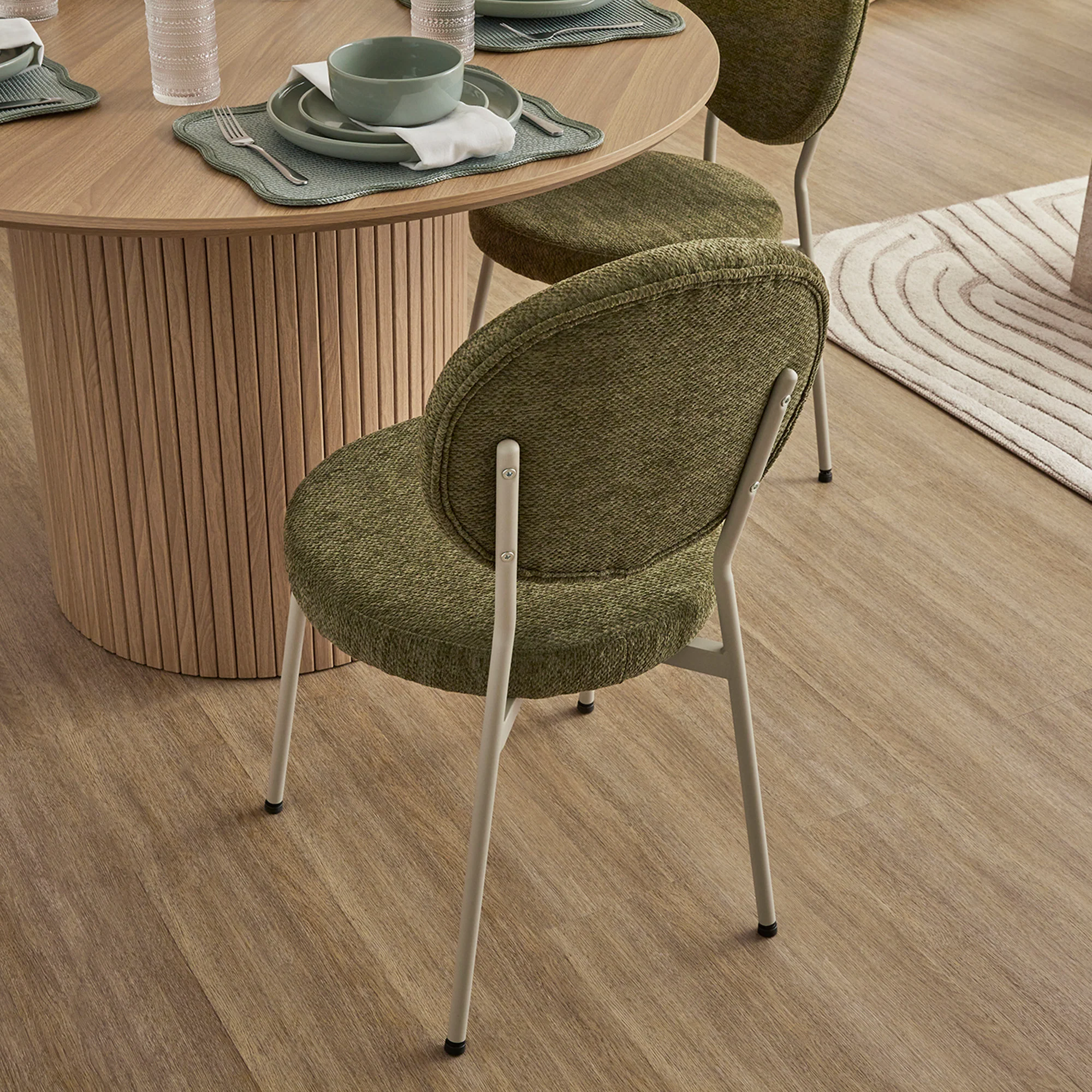 Dora Set of 4 Dining Chairs Green - Image 10