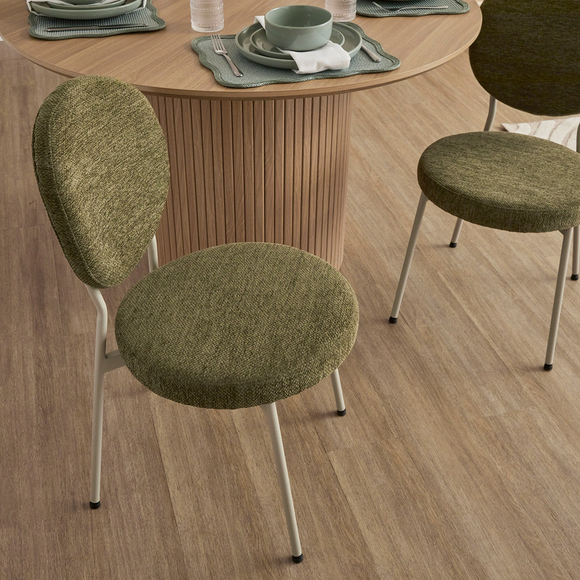 Dora Set of 4 Dining Chairs Green - Image 8