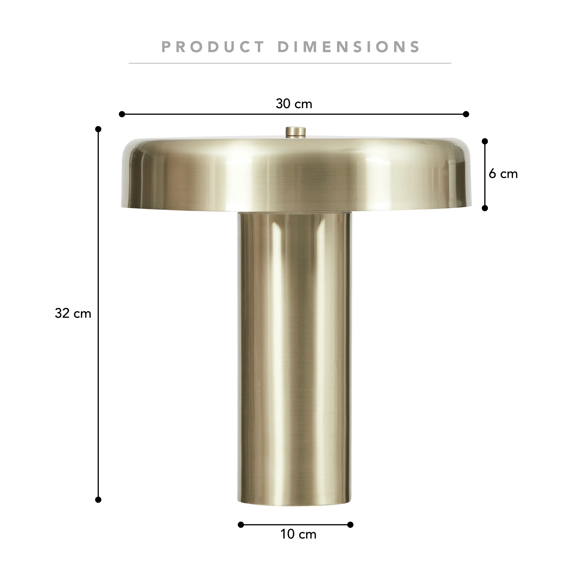 Eclipse Table Lamp Gold - Image 3