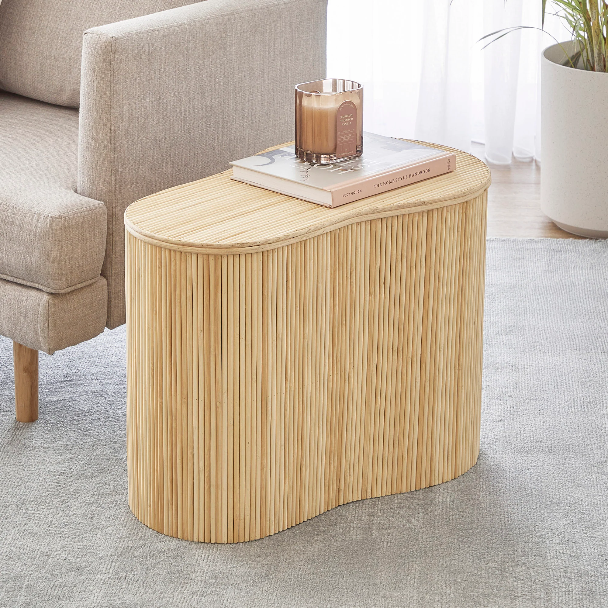 Edo Wave Storage Side Table Large