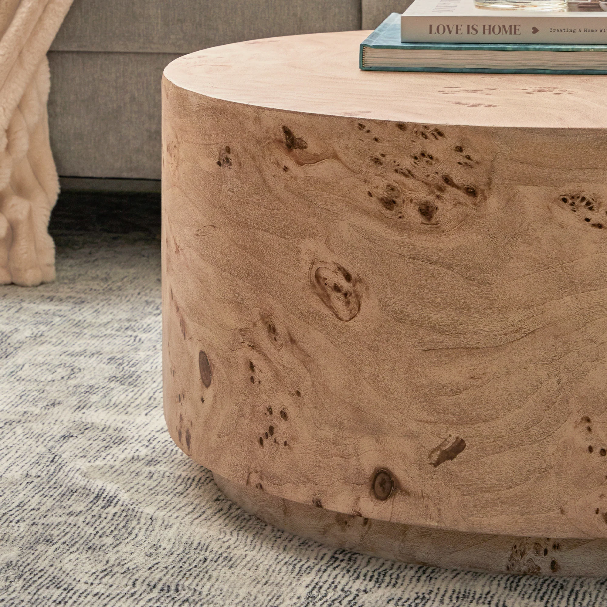 Elena Burl Look Coffee Table - Image 4