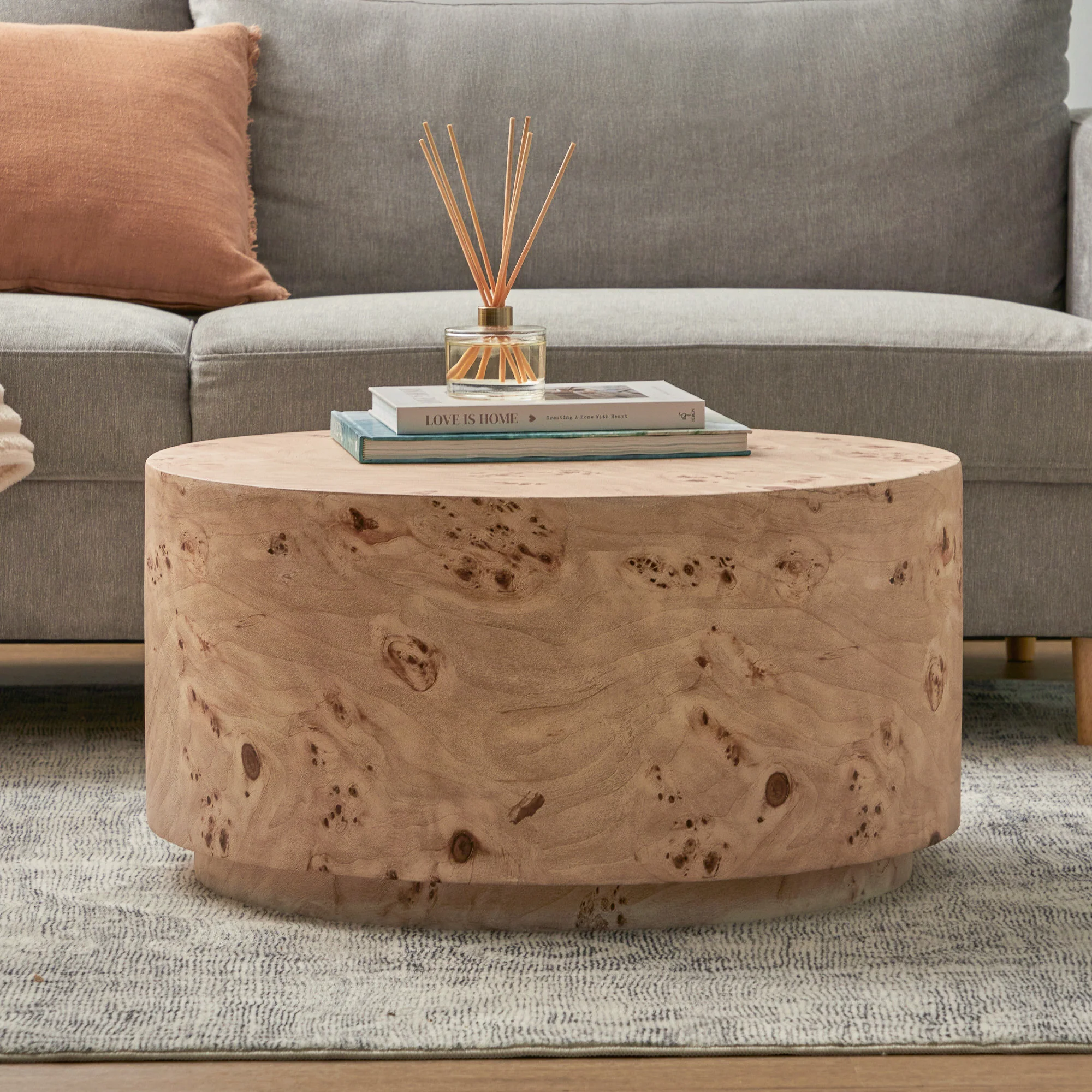 Elena Burl Look Coffee Table - Image 5