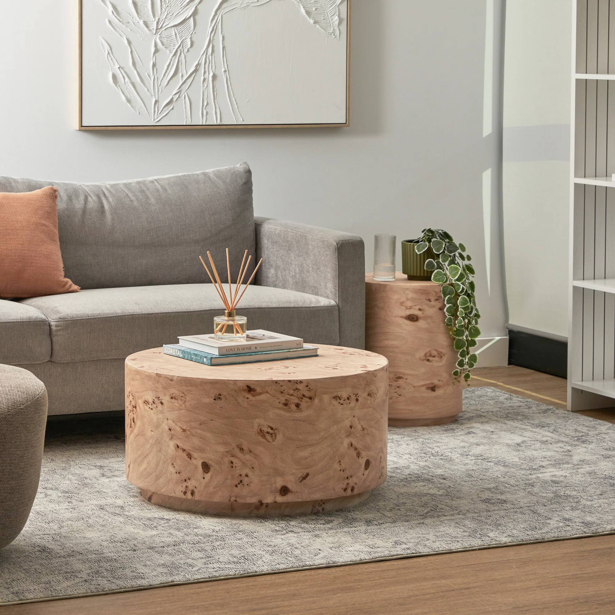Elena Burl Look Coffee Table - Image 7
