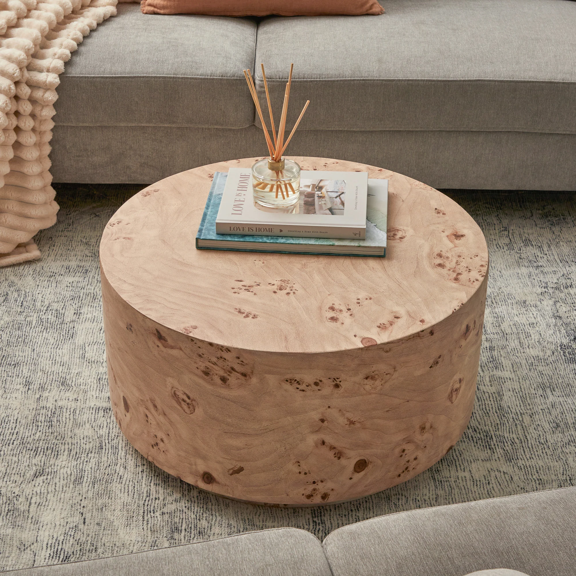 Elena Burl Look Coffee Table - Image 8