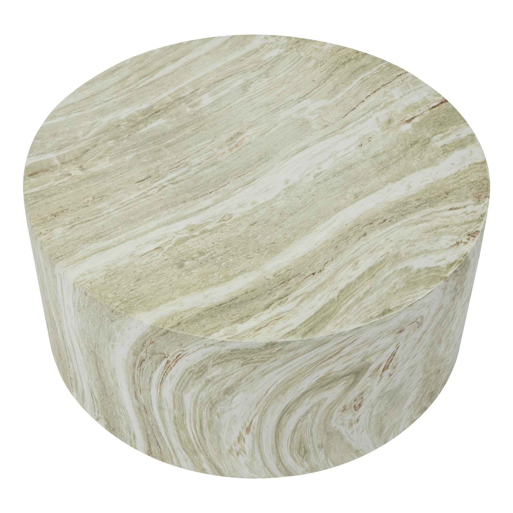 Elena Green Marble Look Coffee Table - Image 10