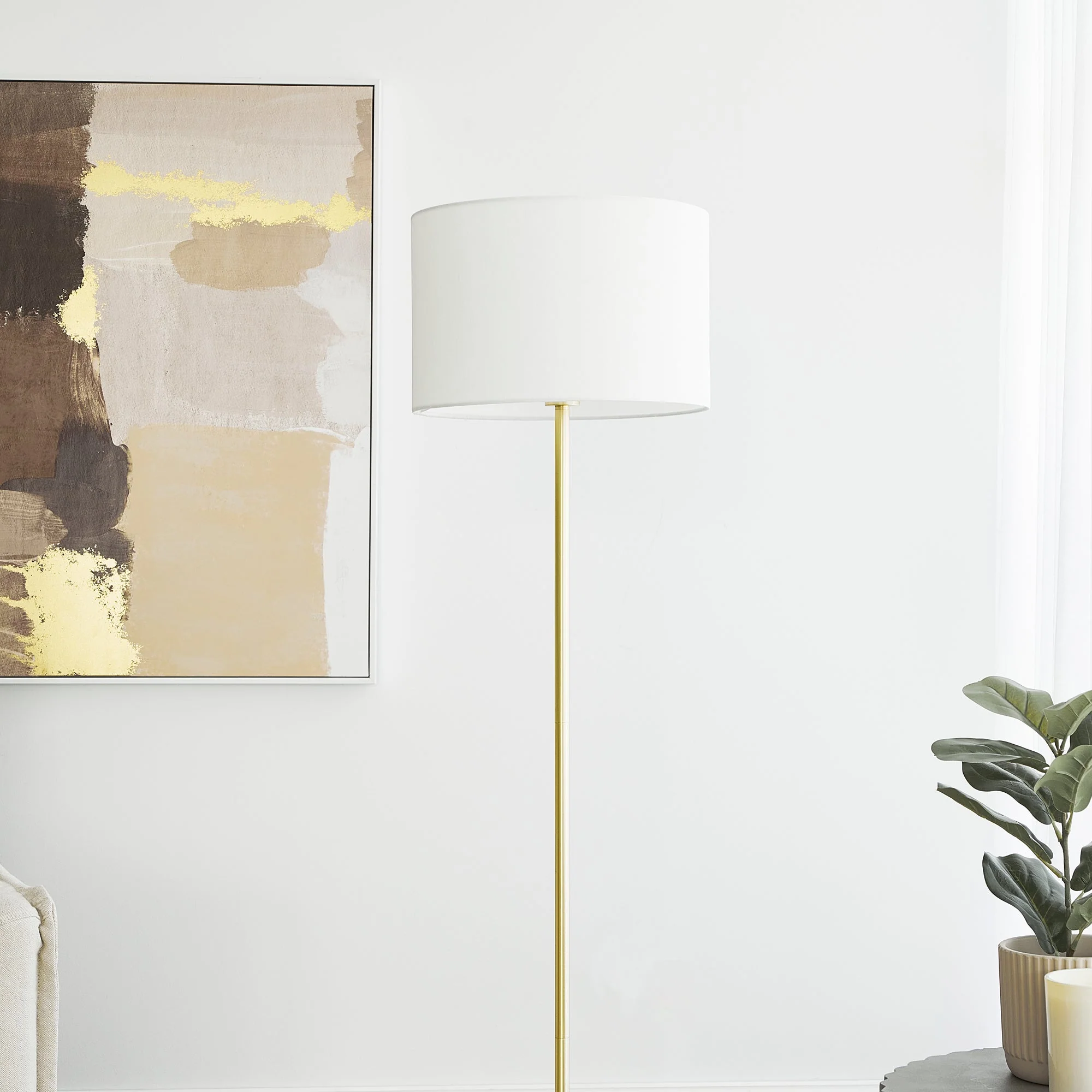 Ella Floor Lamp Gold - Image 4