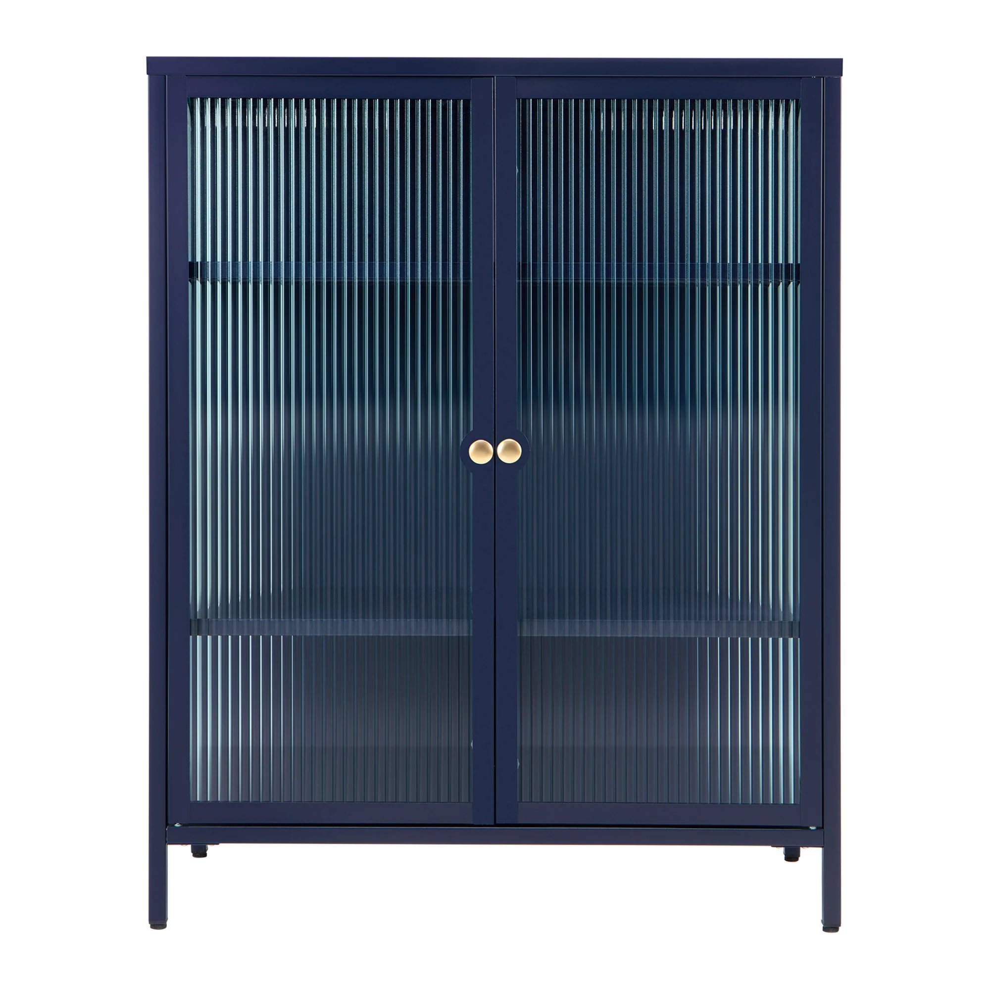 Ella 2 Door Modern Metal Cabinet Navy - Image 11