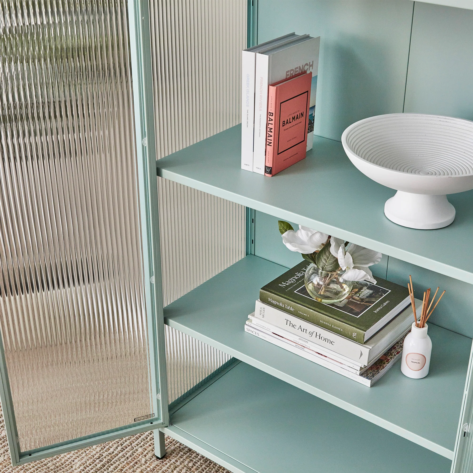 Ella 2 Door Modern Metal Cupboard - Image 4