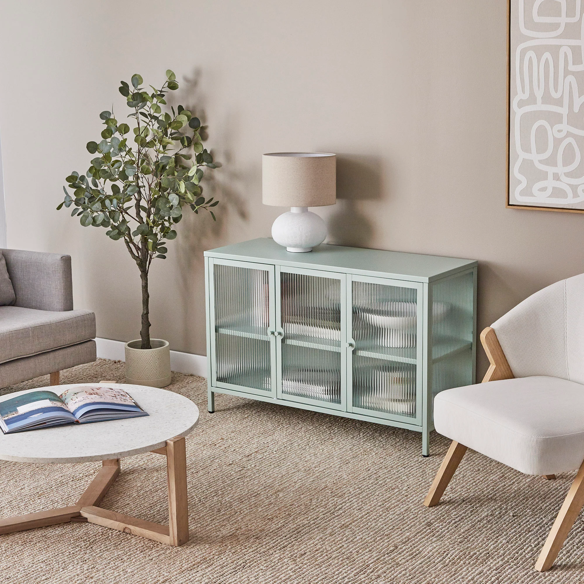 Ella 3 Door Modern Metal Buffet - Image 6