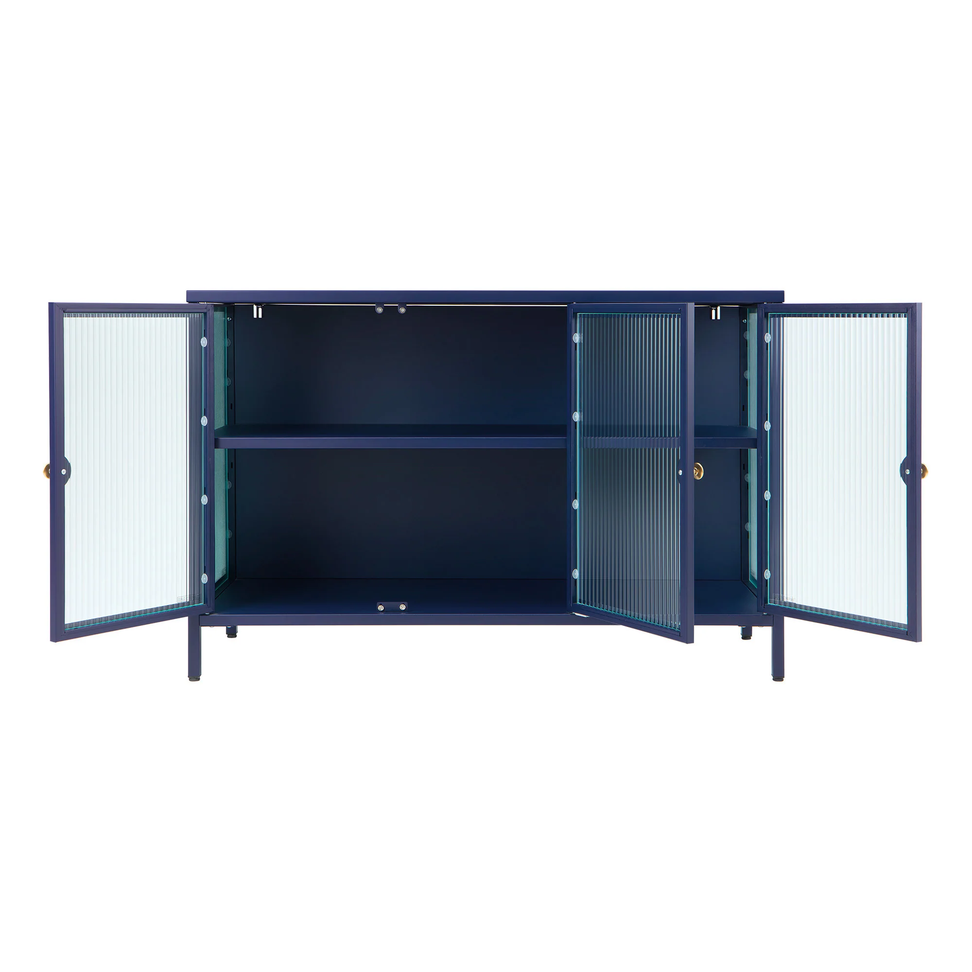 Ella 3 Door Modern Metal Buffet Navy - Image 13