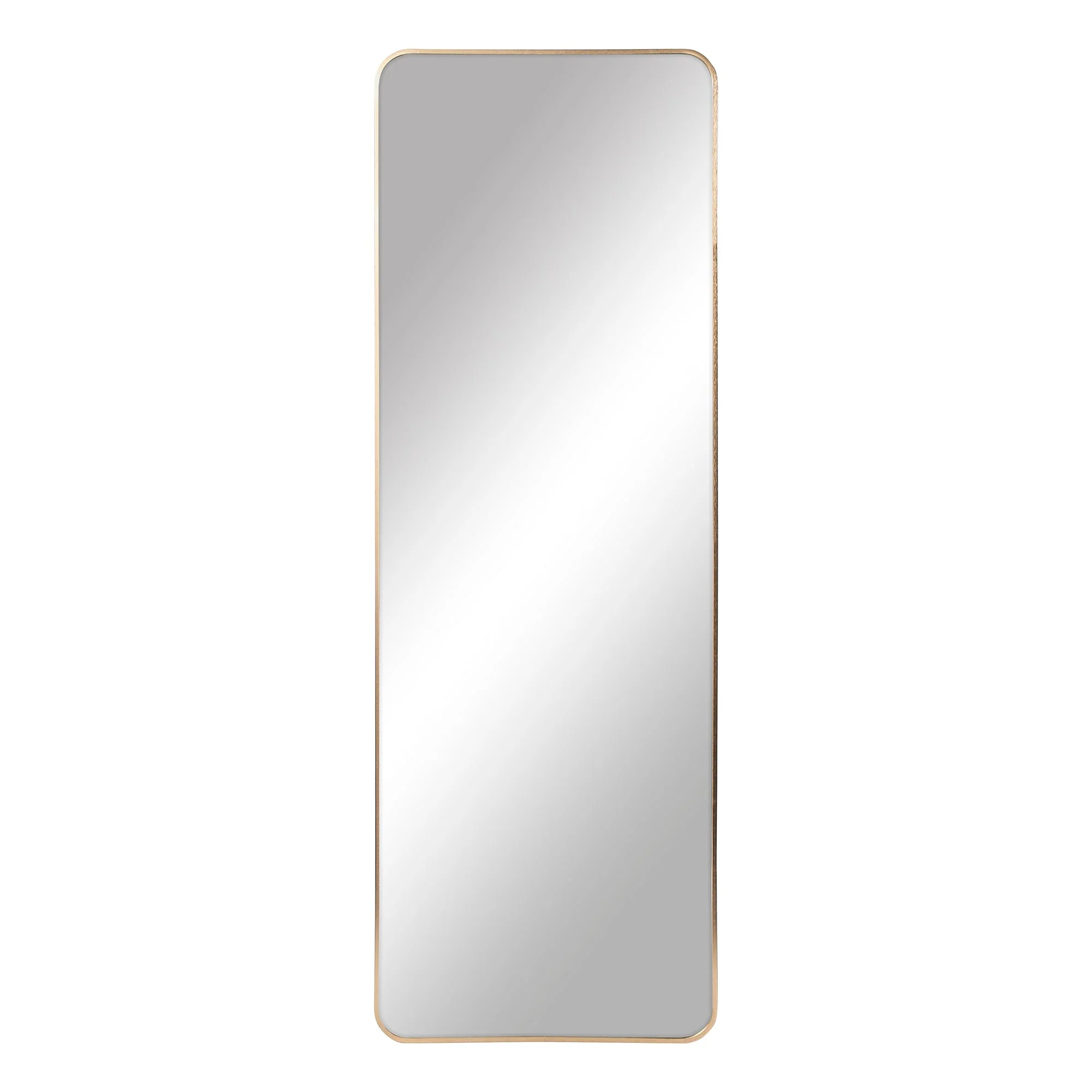 Elle 165cm Rectangle Standing Full Length Mirror Gold - Image 10