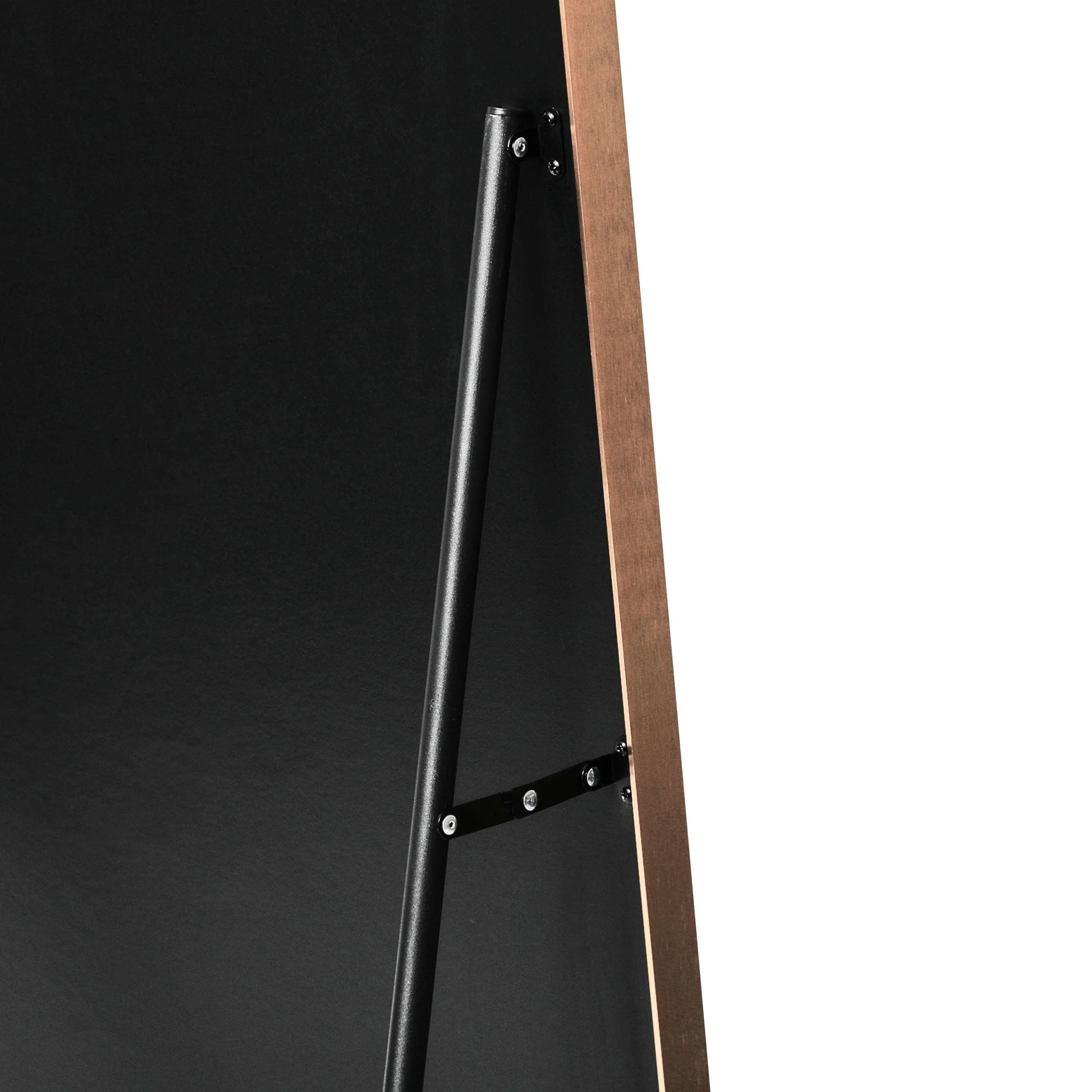 Elle 165cm Rectangle Standing Full Length Mirror Gold - Image 7