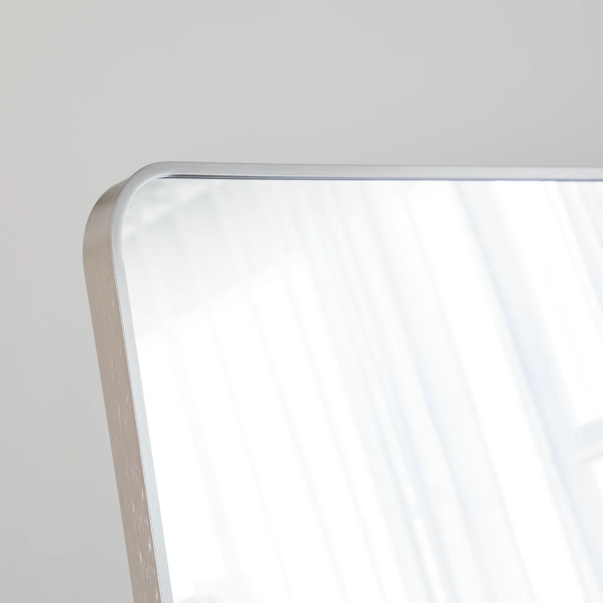 Elle 165cm Rectangle Standing Full Length Mirror Gunmetal Grey - Image 5