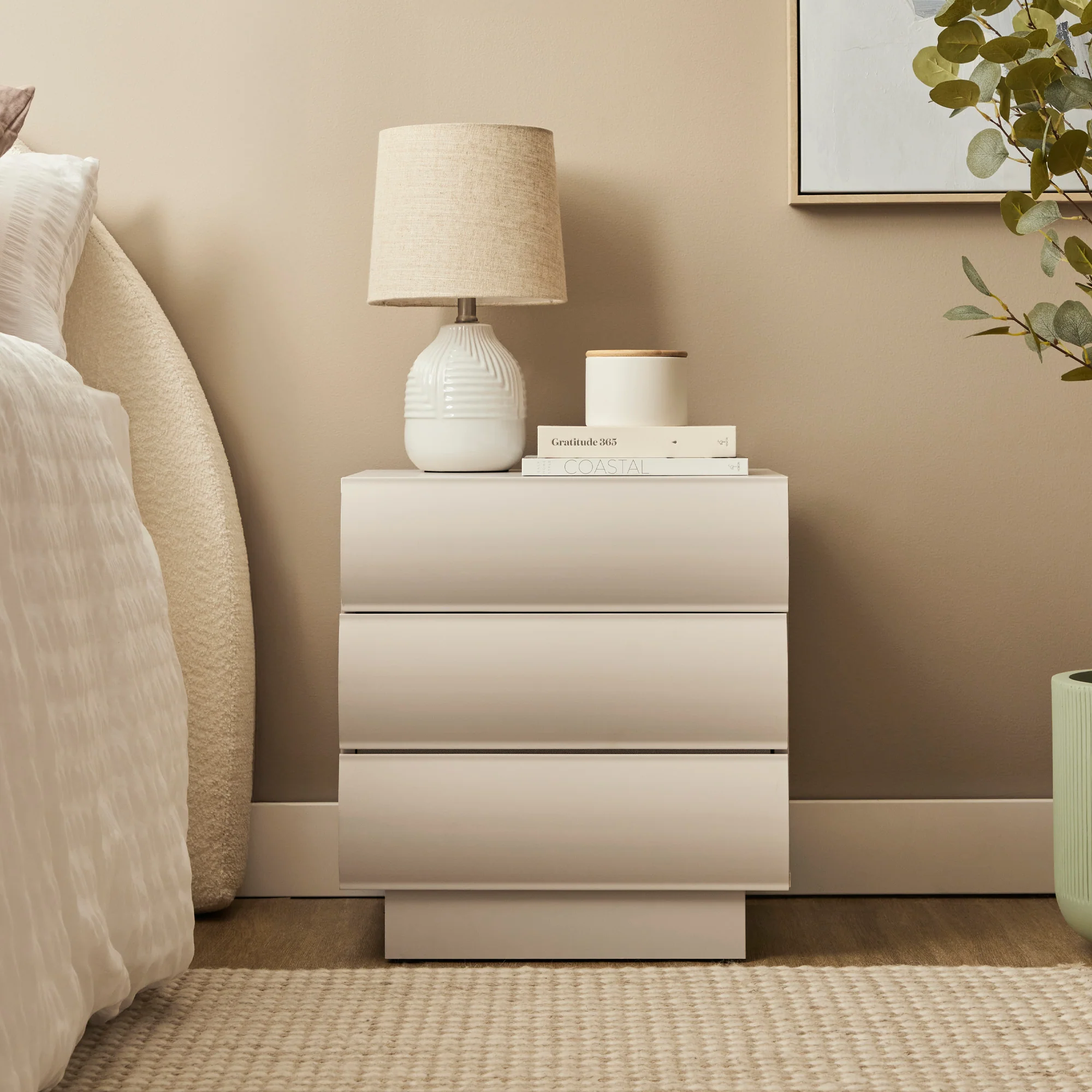Elsene Bedside Table Grey (Set of 2) - Image 5