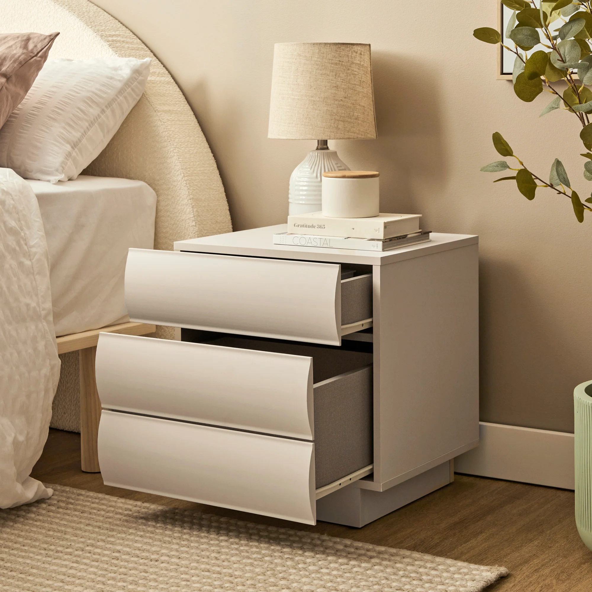 Elsene Bedside Table Grey (Set of 2) - Image 7