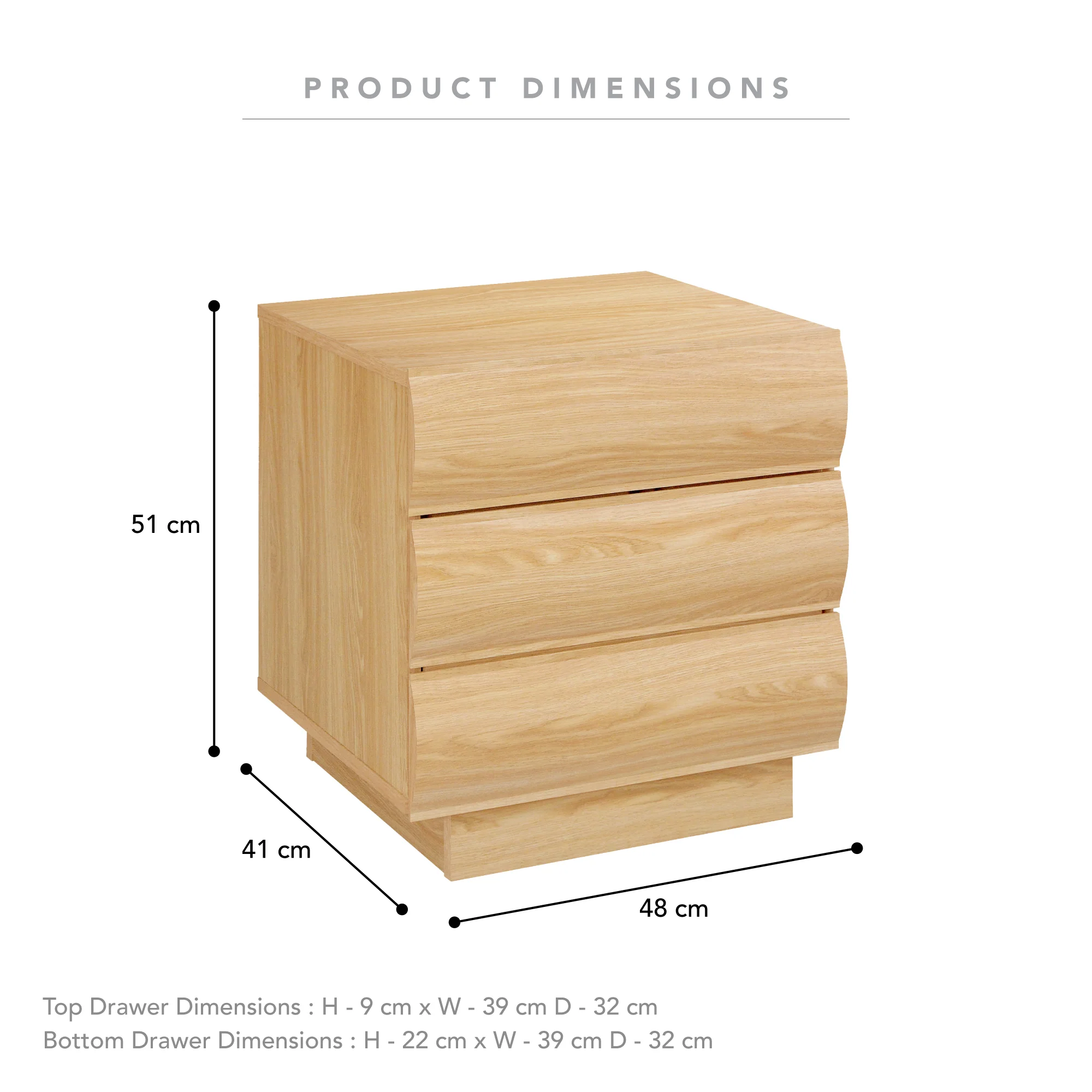 Elsene Bedside Table Natural (Set of 2) - Image 3