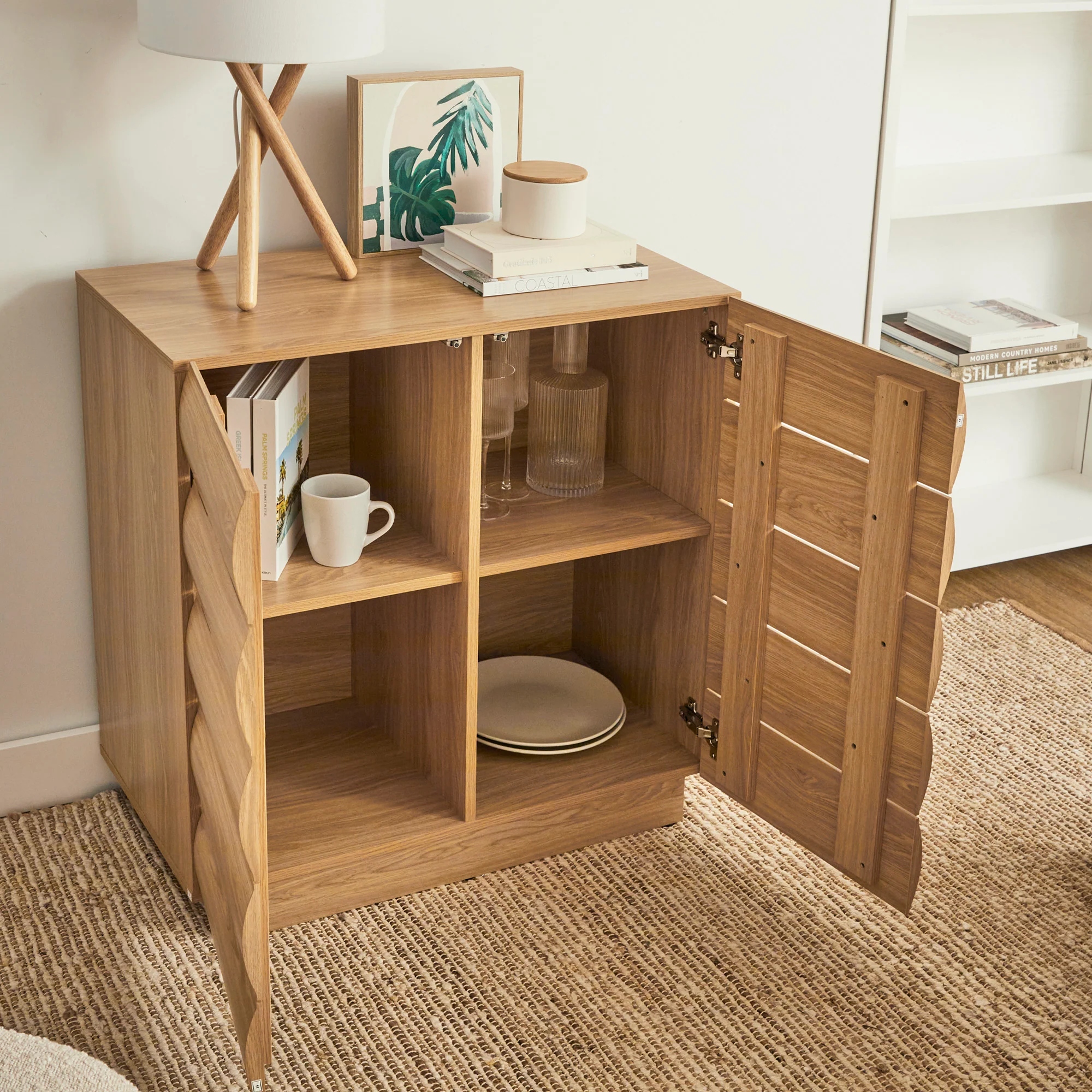 Elsene 2 Door Buffet Natural (78cm) - Image 6