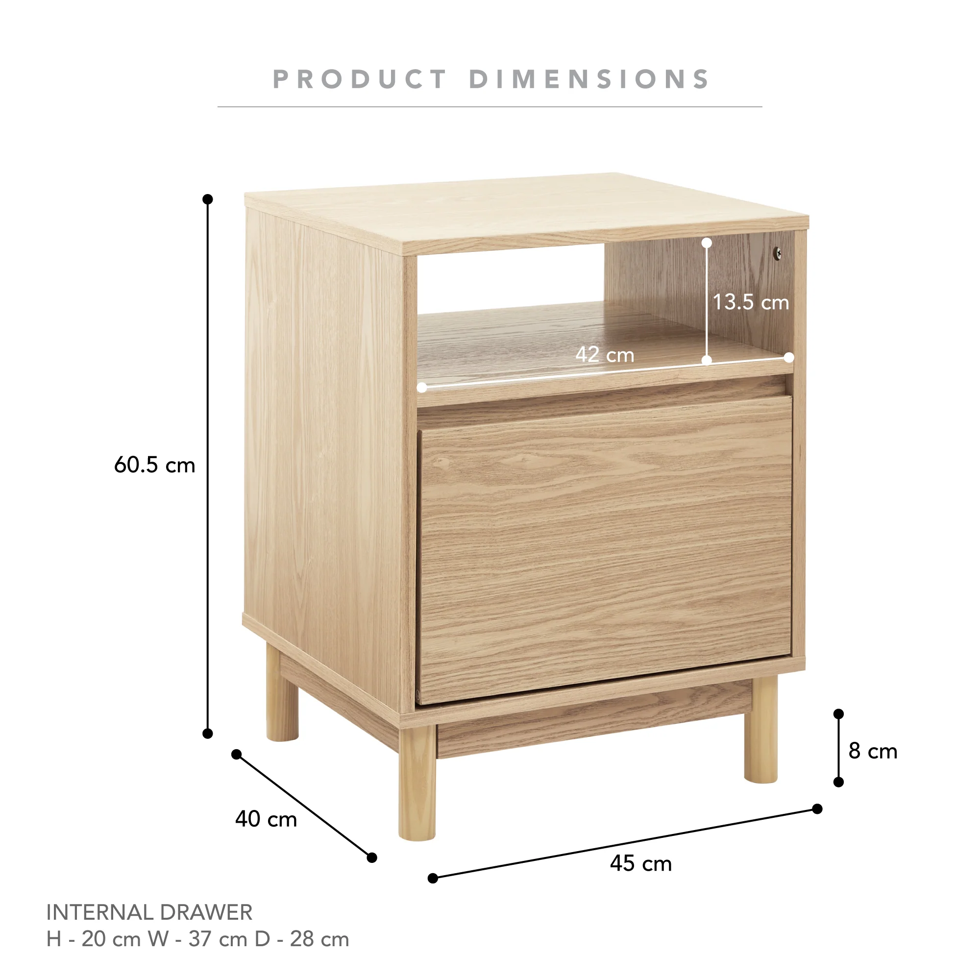 Emerson Bedside Table Natural (Set of 2) - Image 3