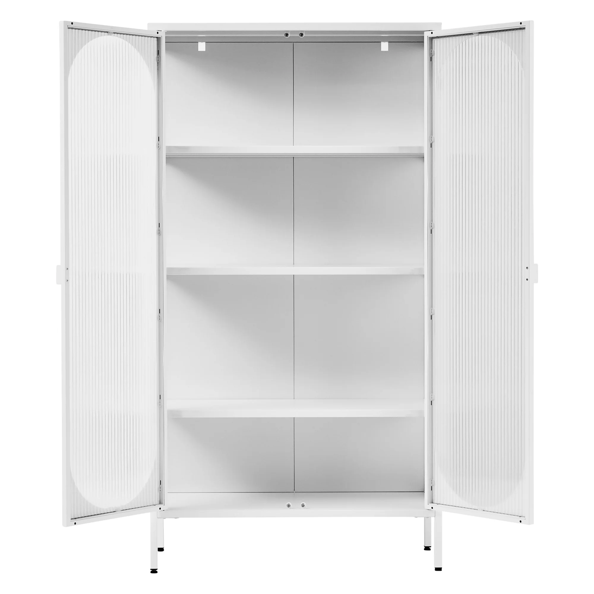 Eve Modern Large Metal Cabinet White - Image 12