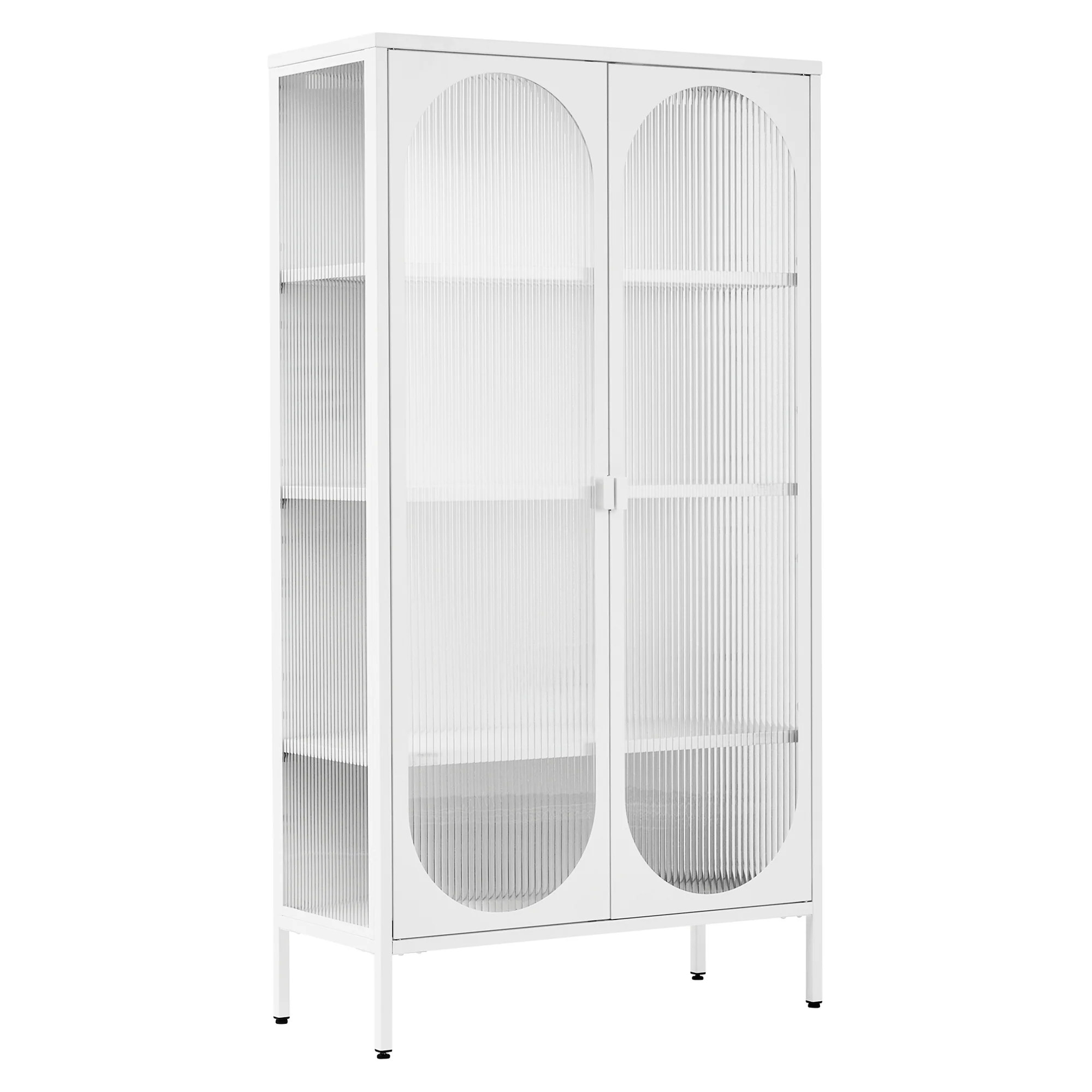 Eve Modern Large Metal Cabinet White - Image 2