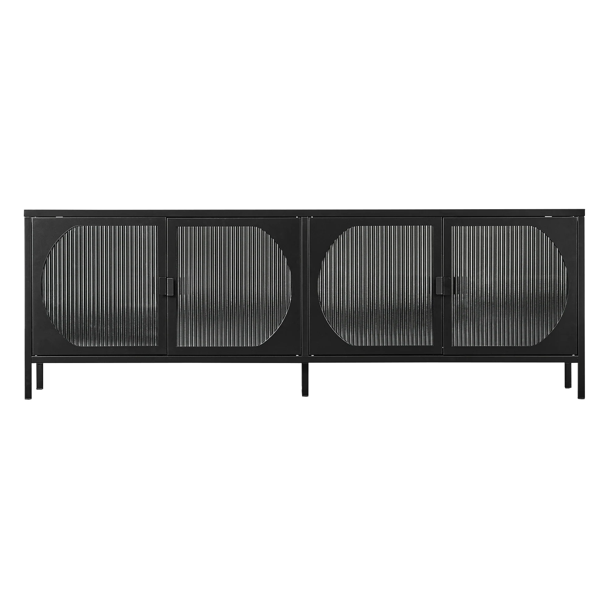 Eve Modern Metal Entertainment Unit Black (160cm) - Image 9