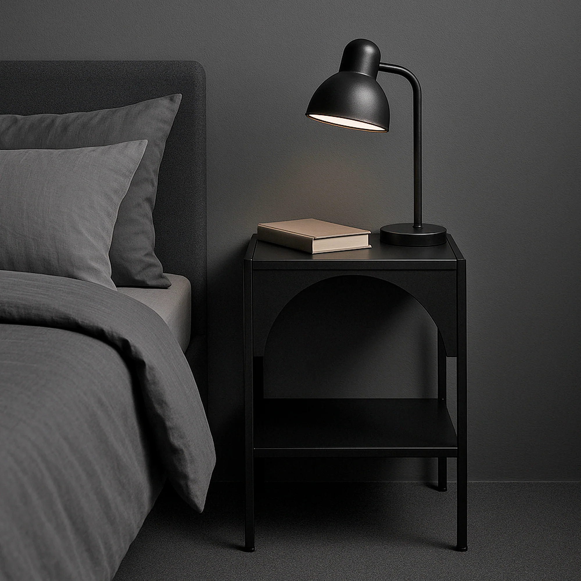 Eve Metal Open Front Side Table Black - Image 4
