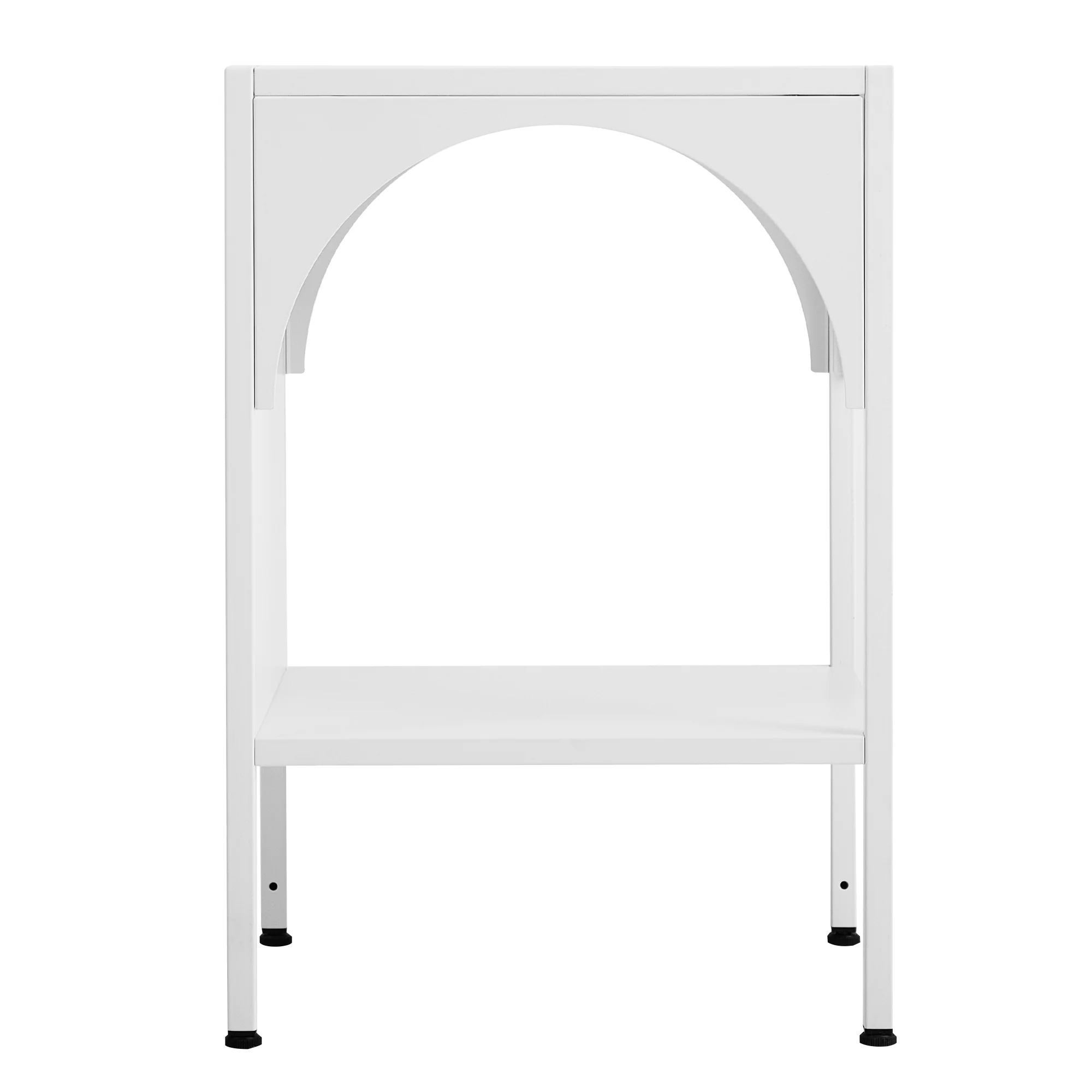 Eve Metal Open Front Side Table White - Image 10