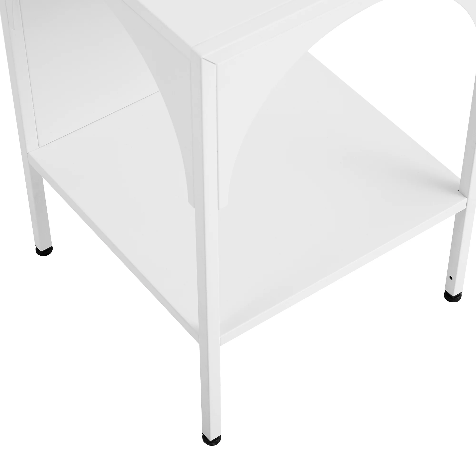 Eve Metal Open Front Side Table White - Image 12