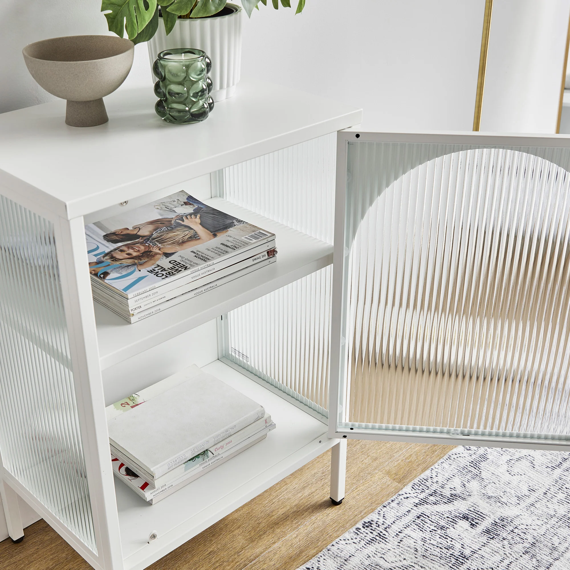Eve Modern Metal Side Table White - Image 11