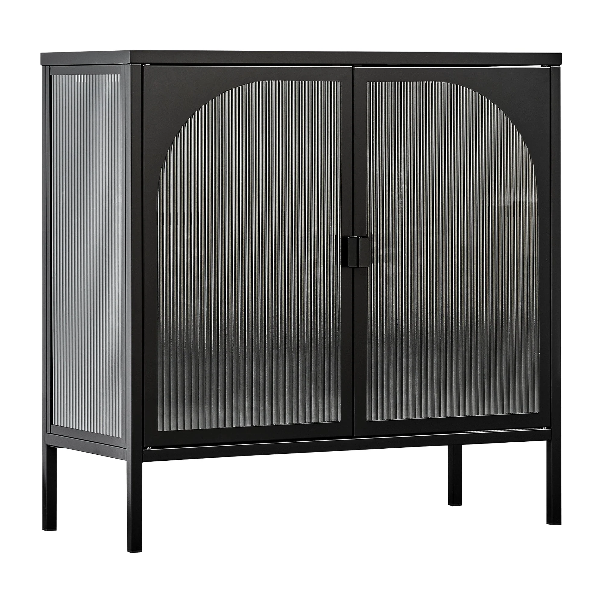 Eve Modern Metal Cabinet Black - Image 2
