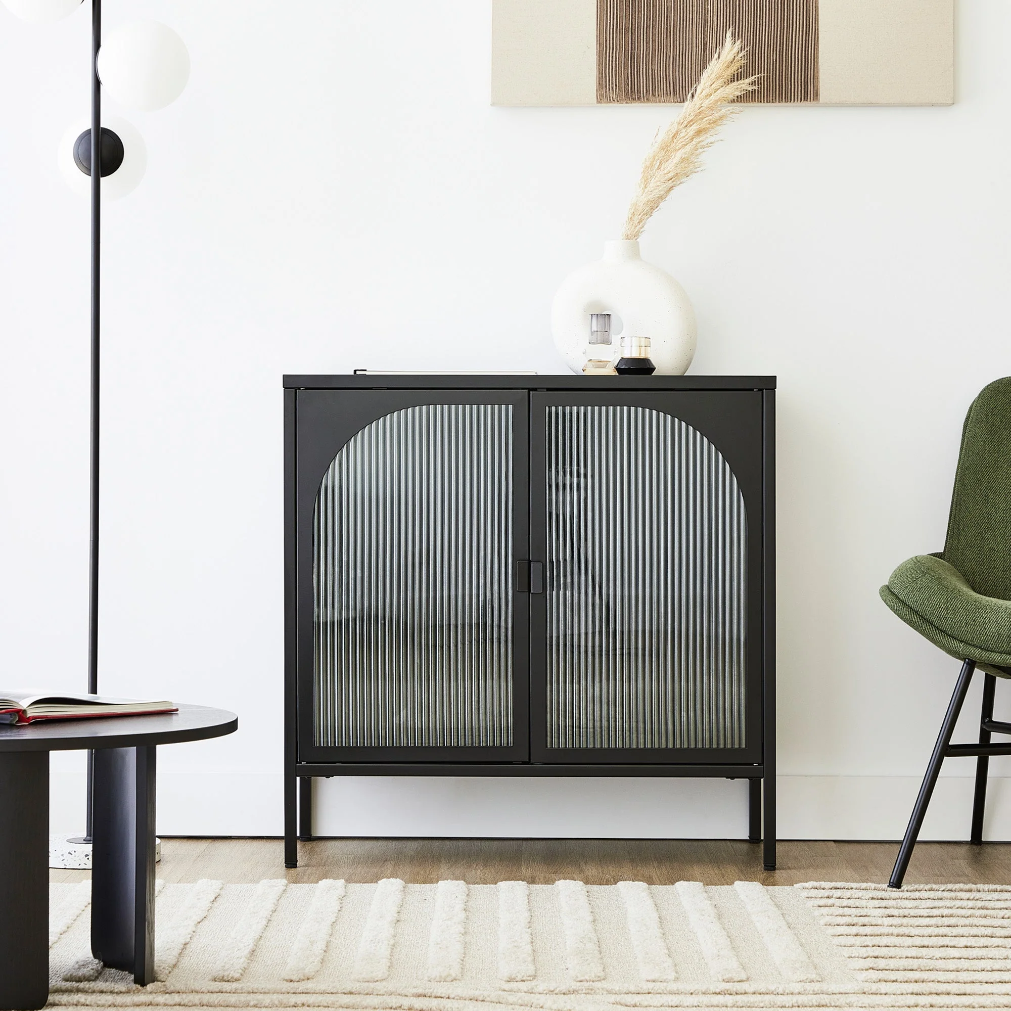 Eve Modern Metal Cabinet Black - Image 7