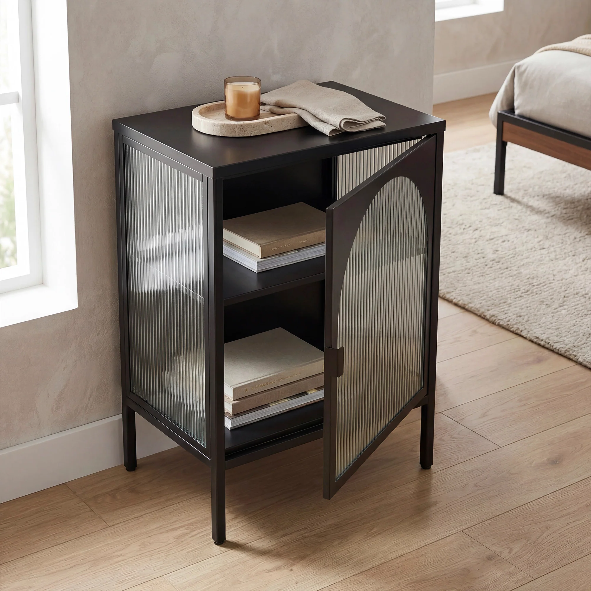 Eve Modern Metal Side Table Black - Image 5
