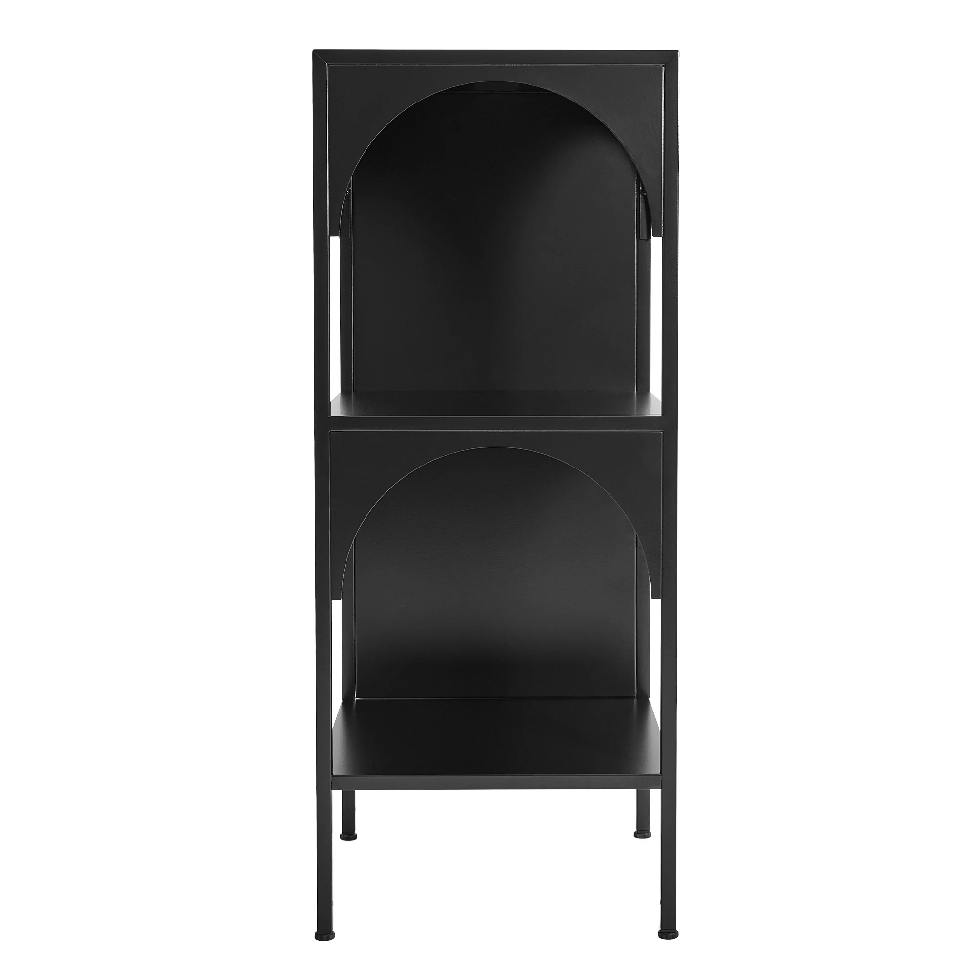 Eve Metal Open Front Shelving Unit Black - Image 8