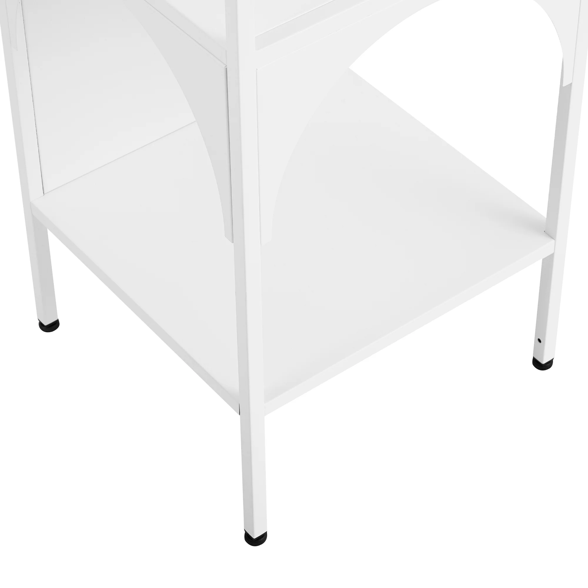 Eve Metal Open Front Shelving Unit White - Image 11