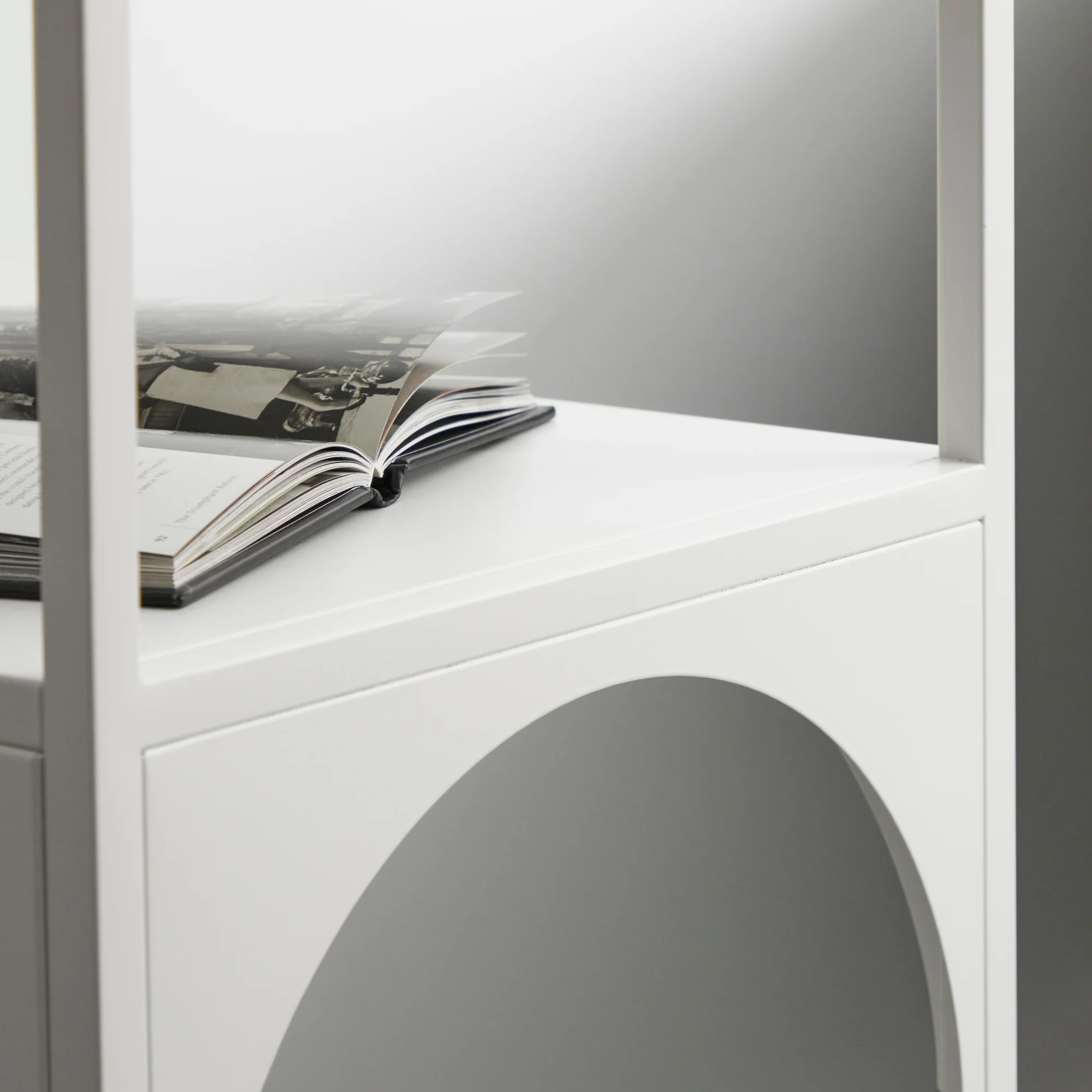 Eve Metal Open Front Shelving Unit White - Image 6