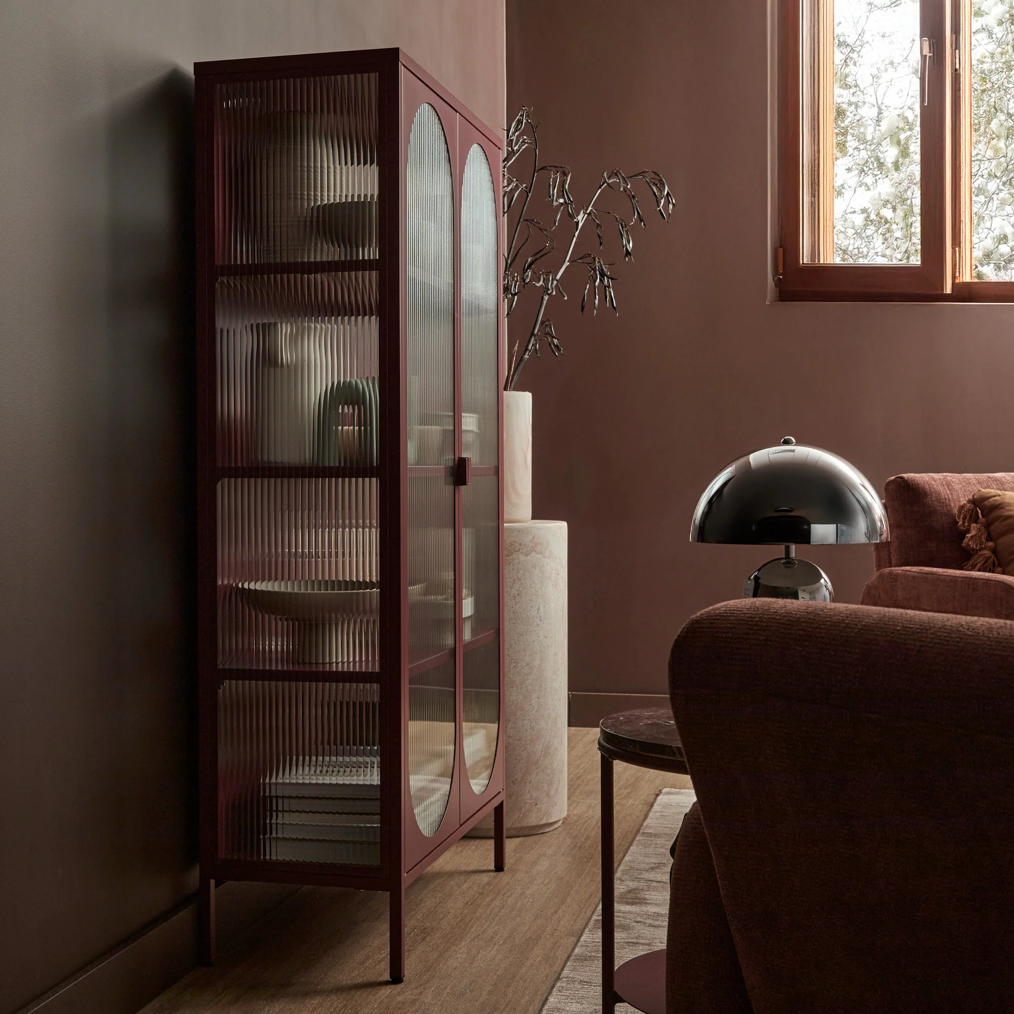 Eve Modern Large Metal Cabinet Wine - Image 10