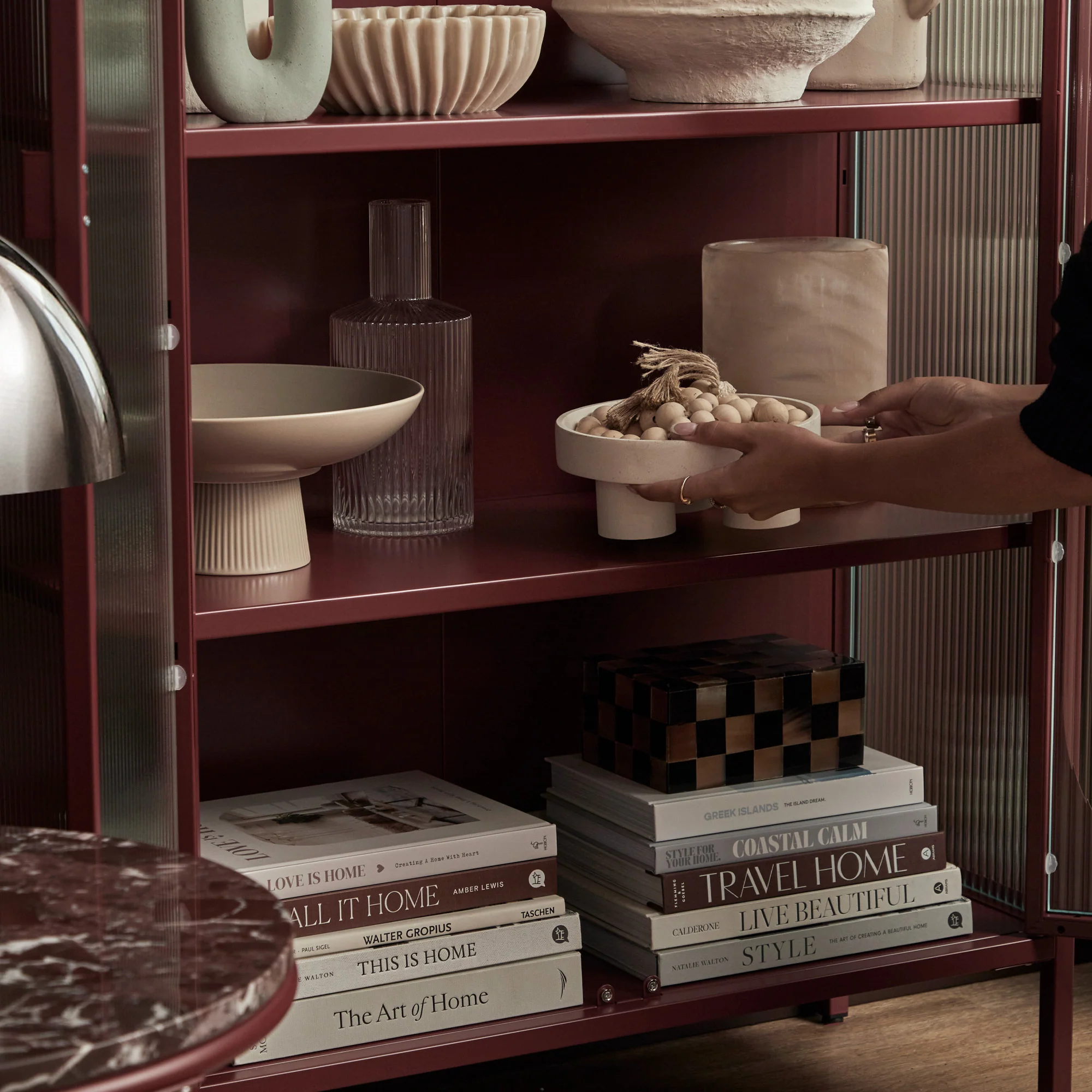 Eve Modern Large Metal Cabinet Wine - Image 5
