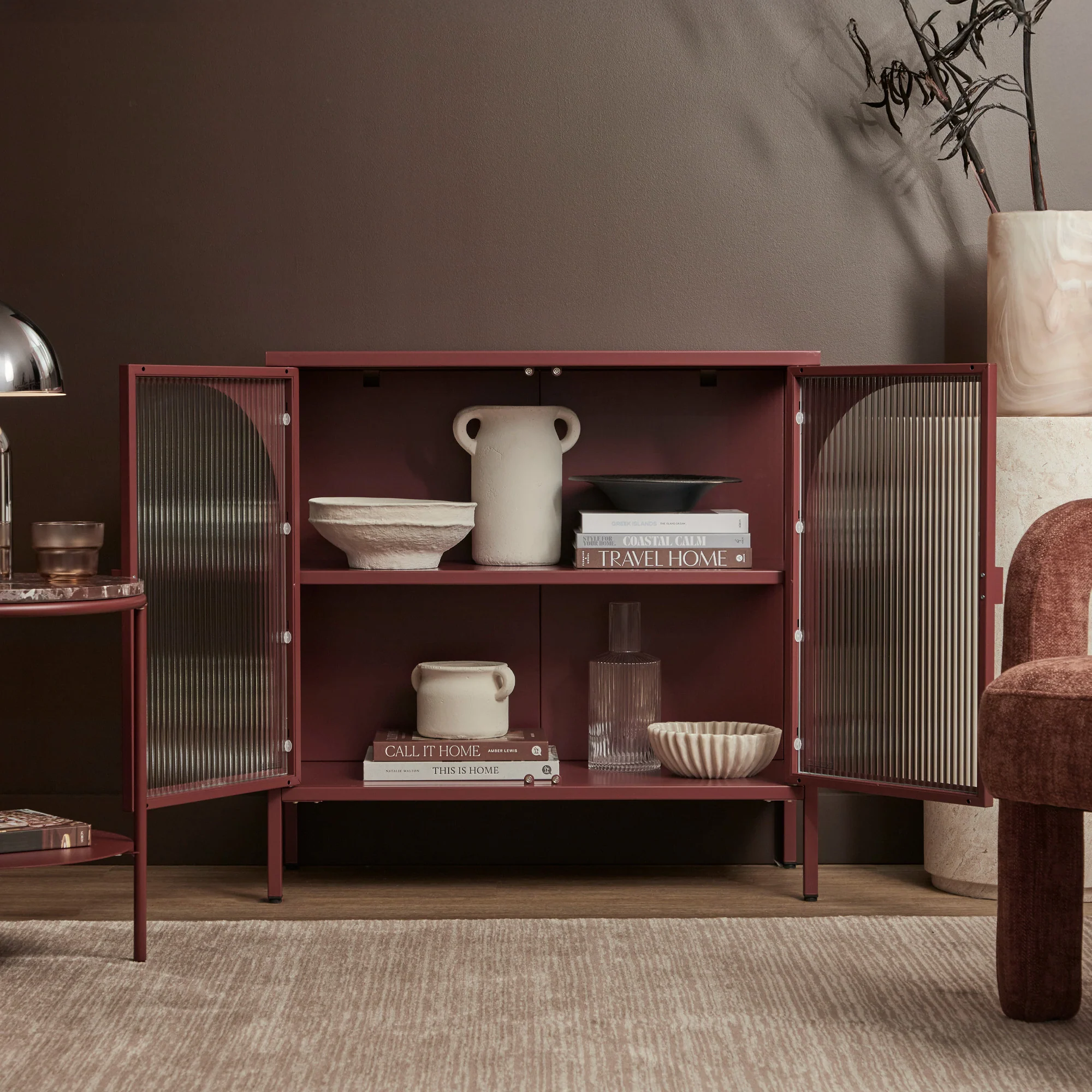 Eve Modern Metal Cabinet Wine - Image 7