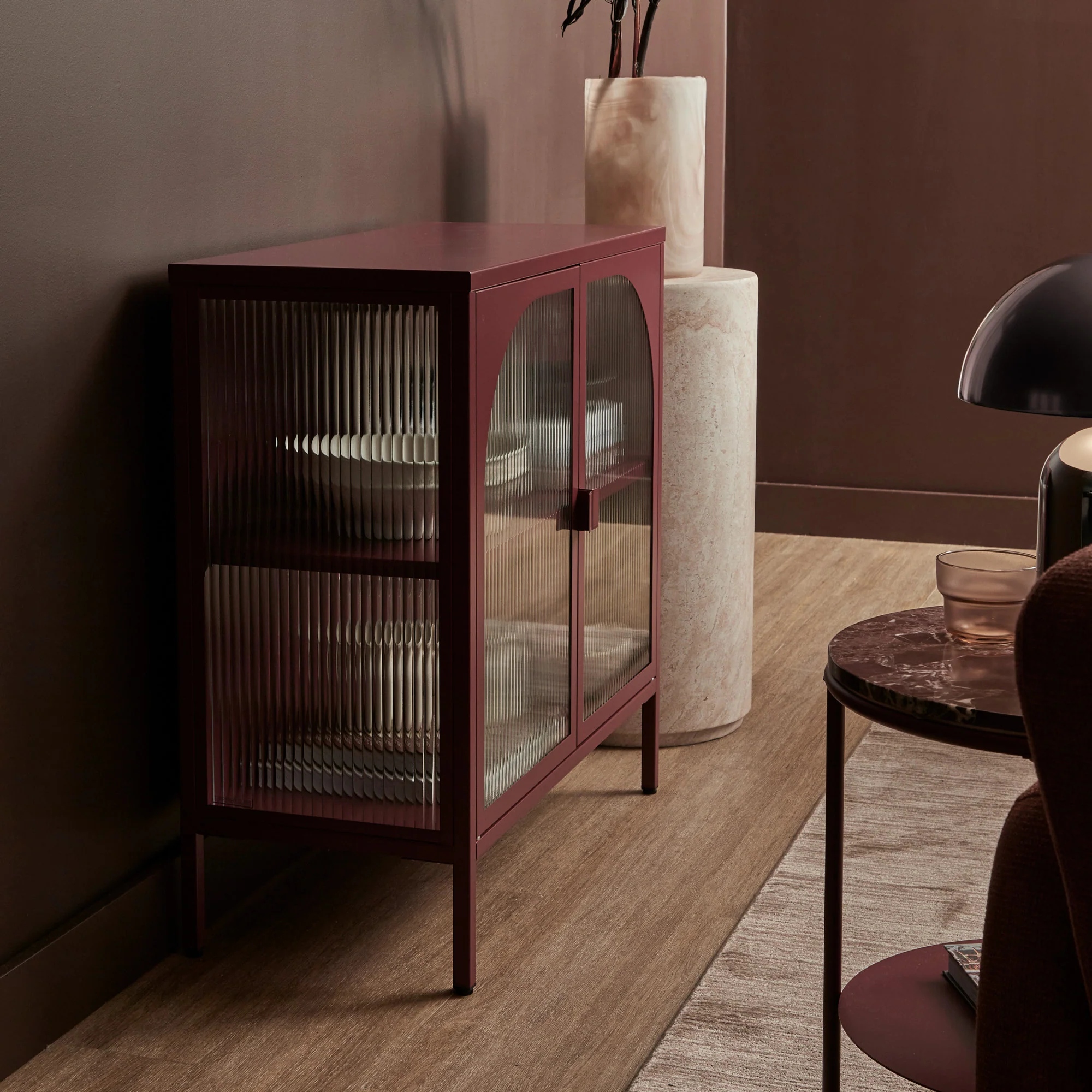Eve Modern Metal Cabinet Wine - Image 9