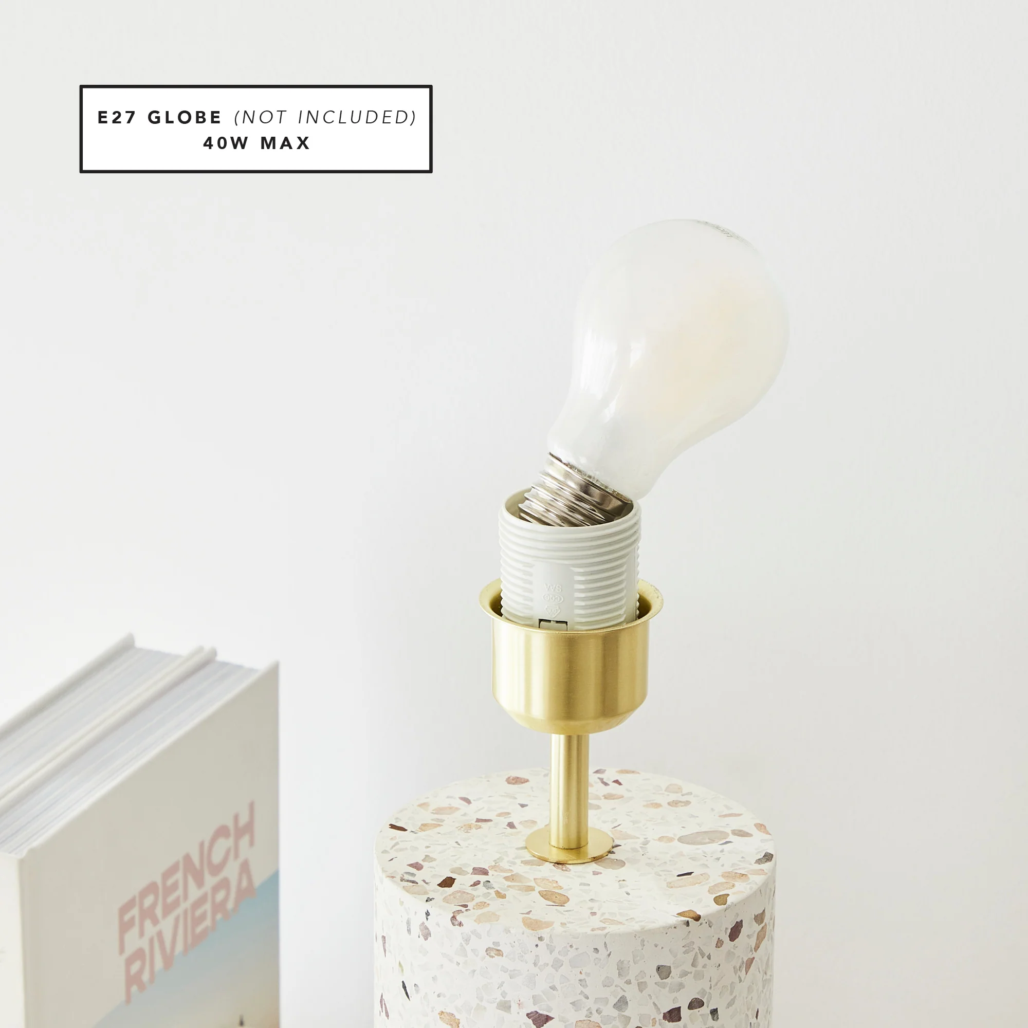 Ezra Terrazzo Table Lamp White - Image 10