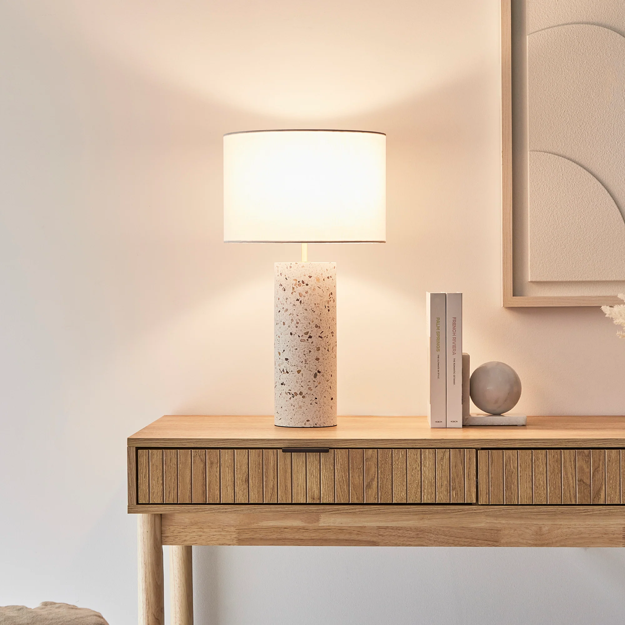 Ezra Terrazzo Table Lamp White - Image 4