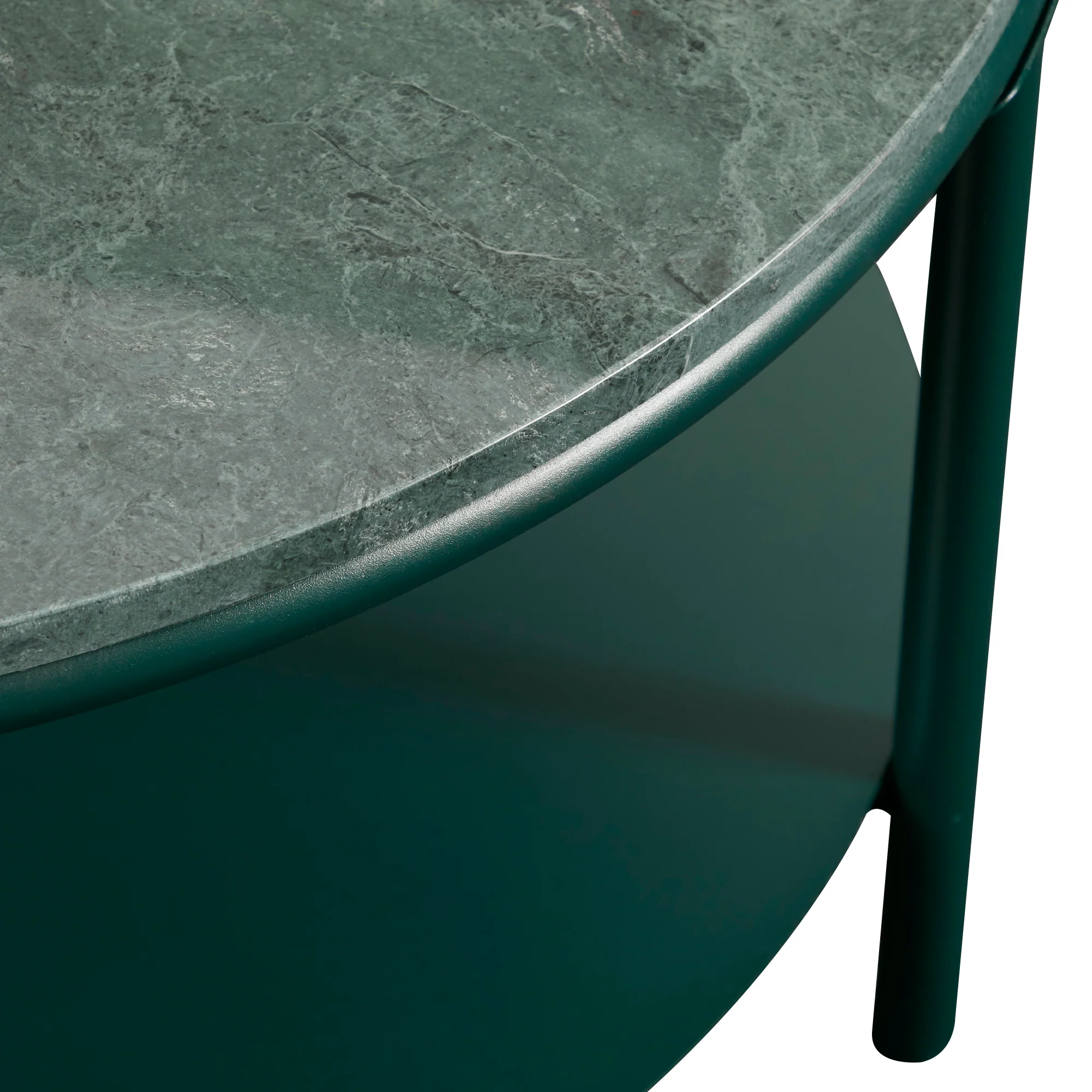 Fernando Marble and Metal Coffee Table Green - Image 3