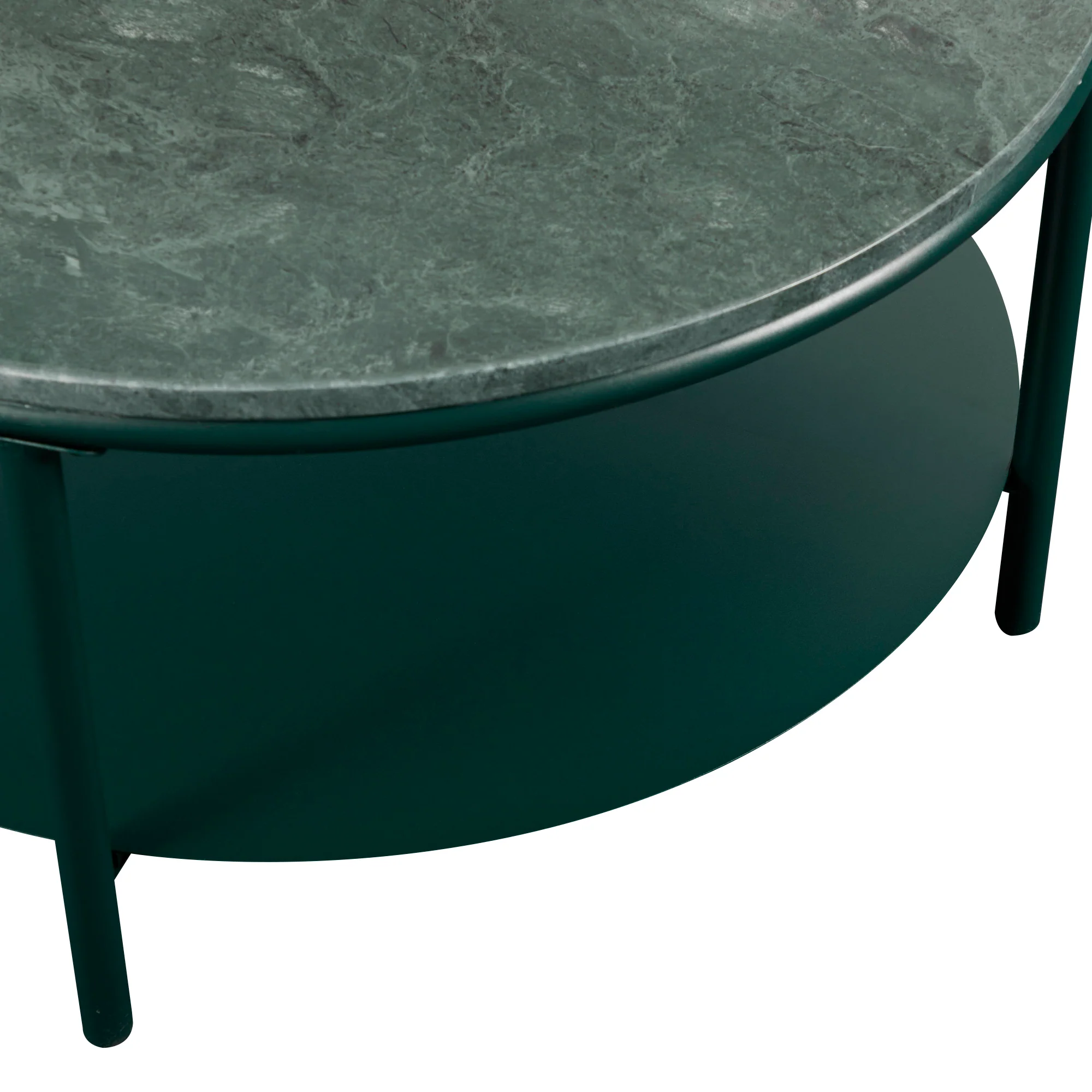 Fernando Marble and Metal Coffee Table Green - Image 6