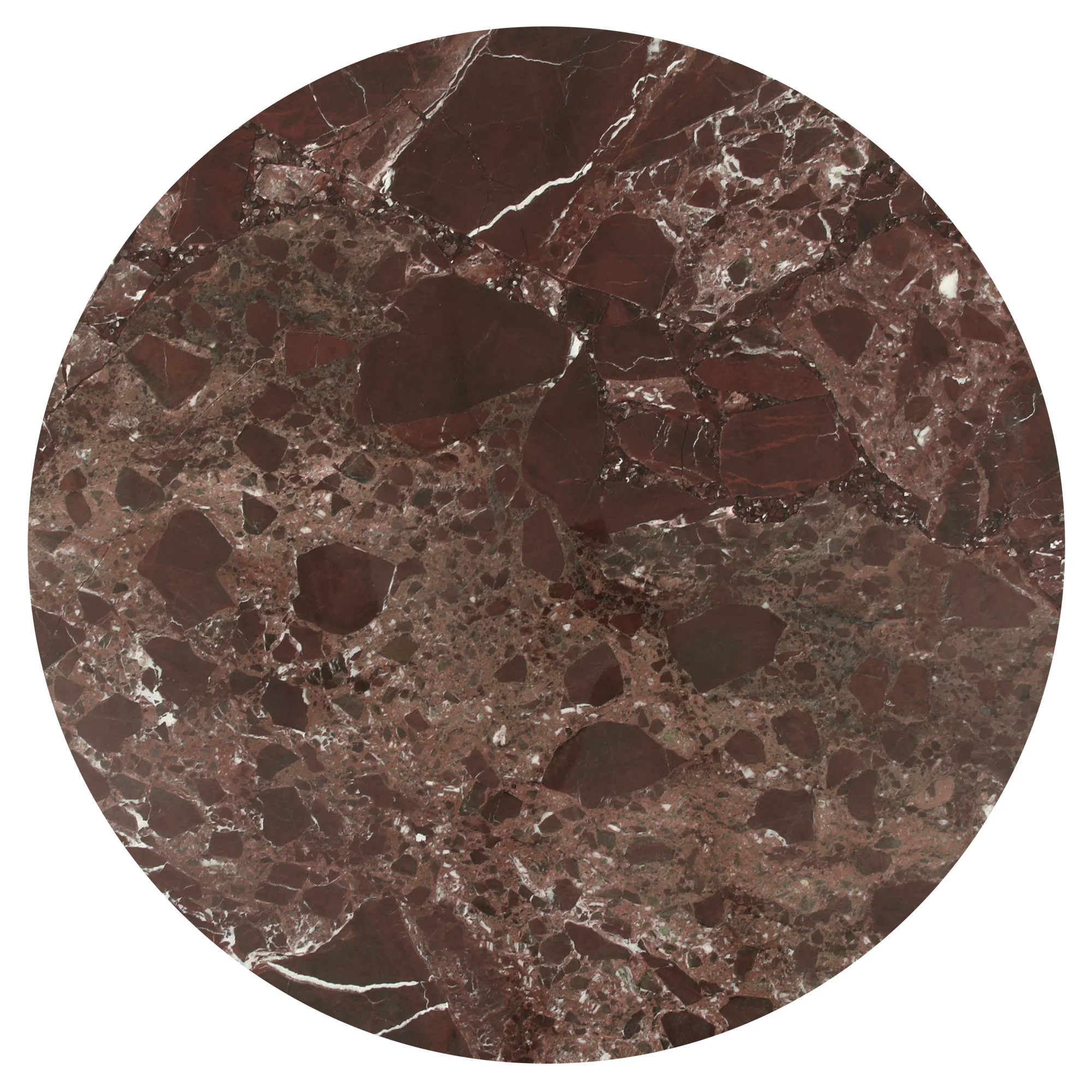 Fernando Marble and Metal Coffee Table Red - Image 7