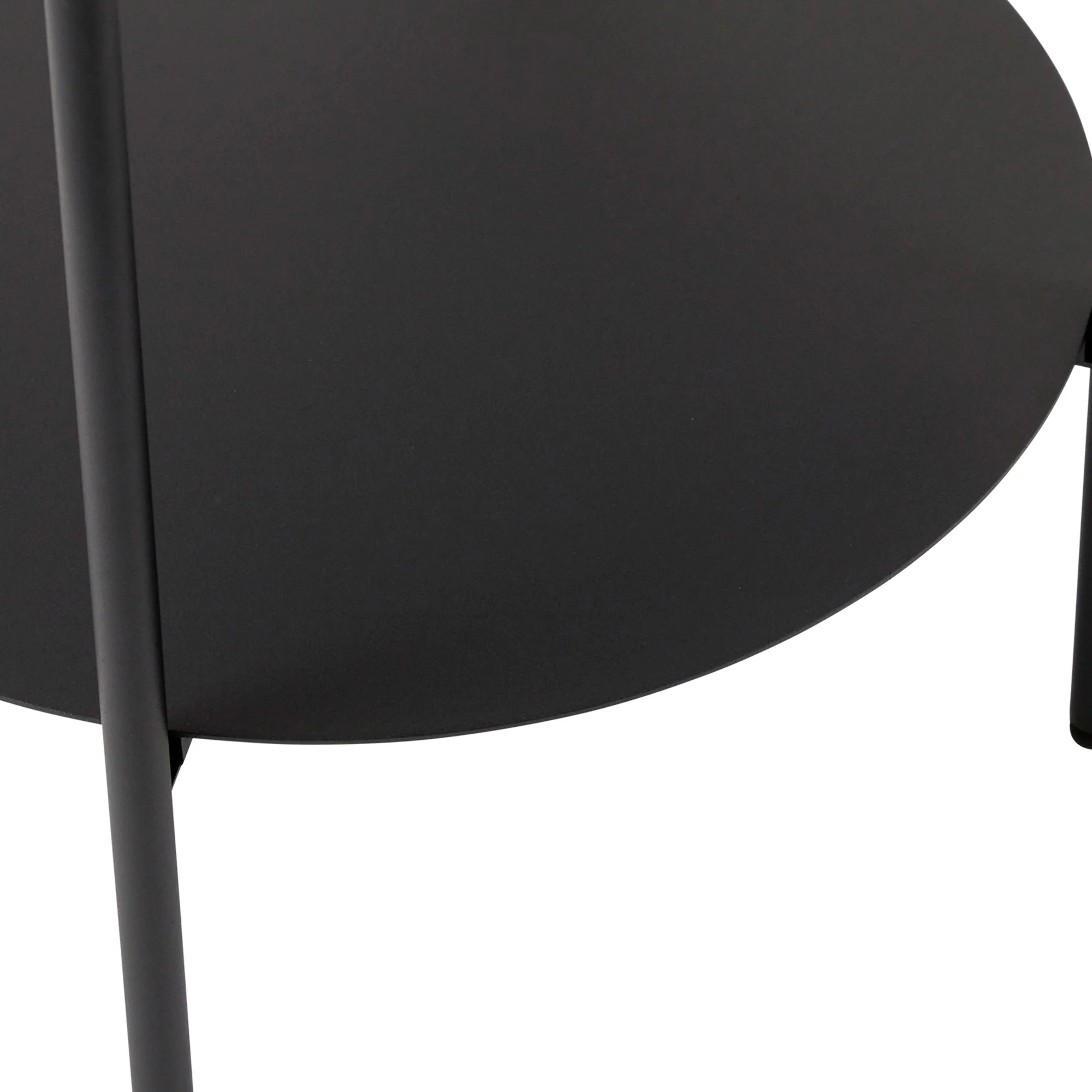 Fernando Marble and Metal Side Table Black - Image 10